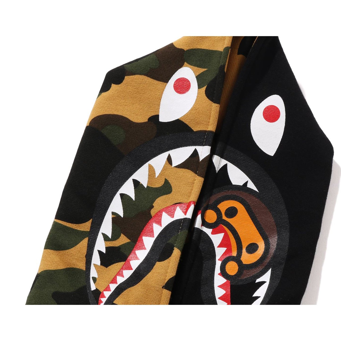 Sweat à capuche zippé camouflage Milo Shark pour enfants