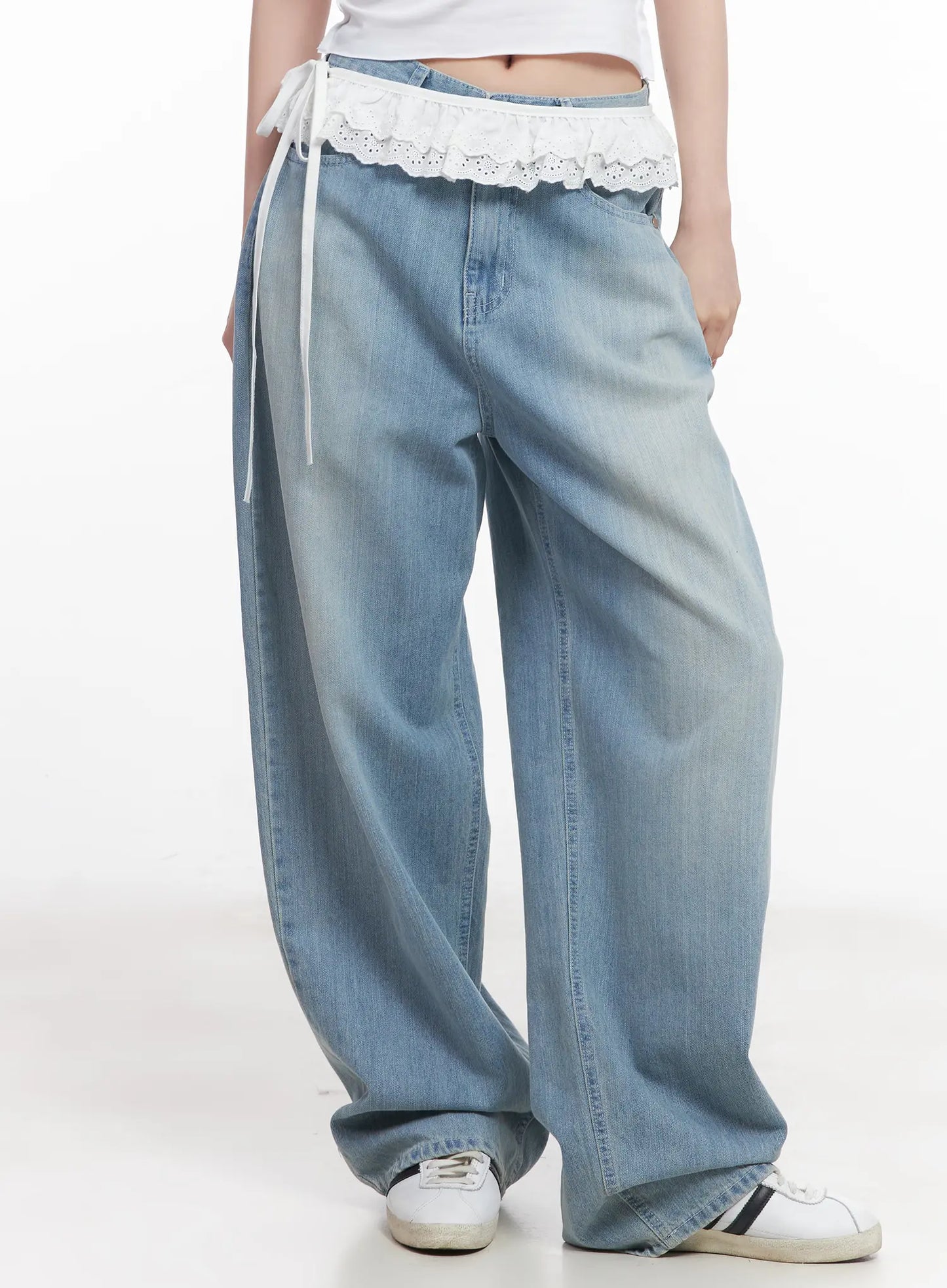 Lace-Trim Waist Belt CU511