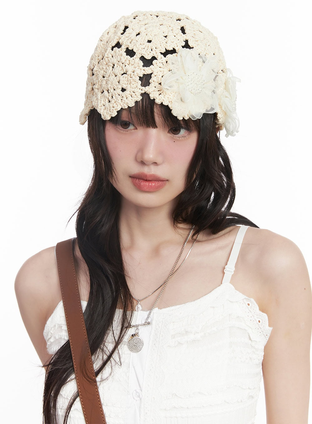 Soft Knitted Flower Beanie CY520