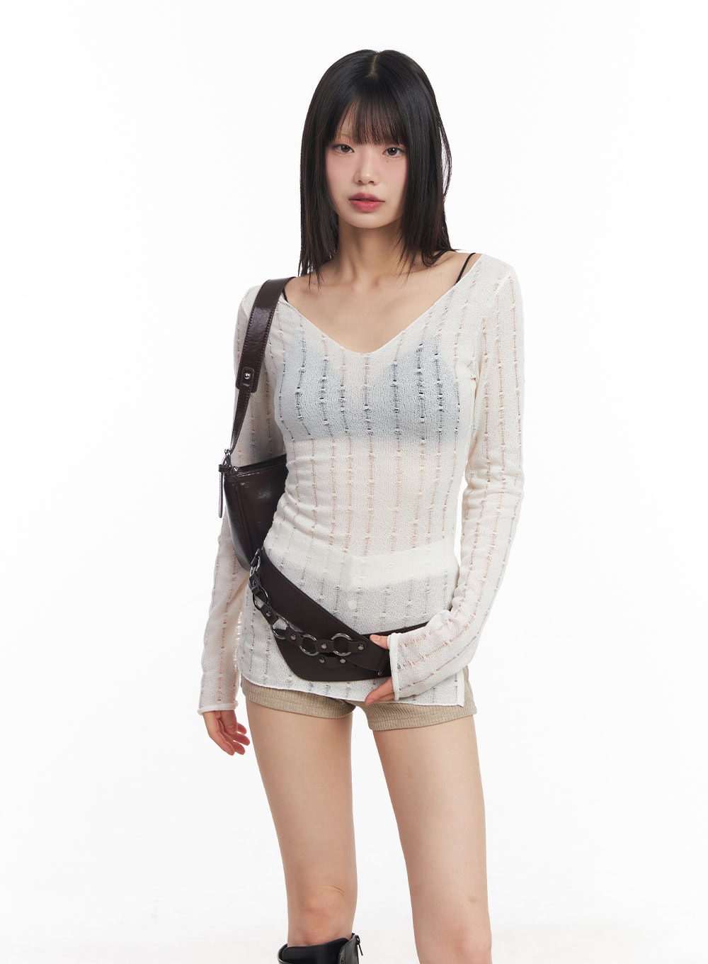 Faux Leather Link Belt CY514
