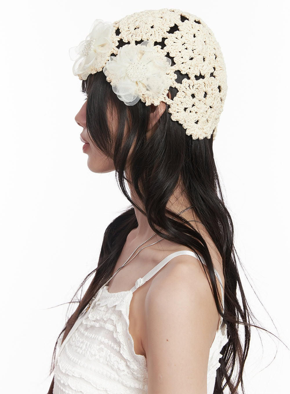 Soft Knitted Flower Beanie CY520