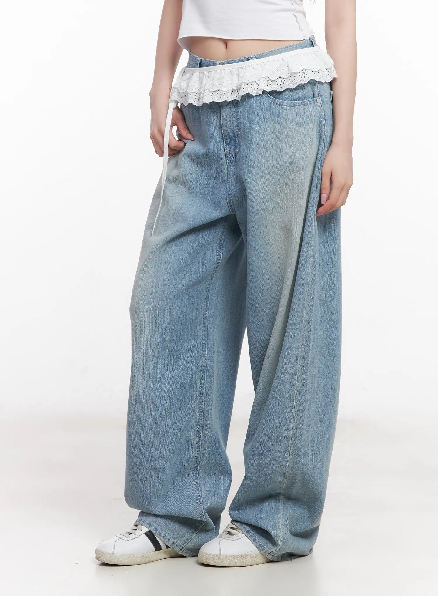 Lace-Trim Waist Belt CU511