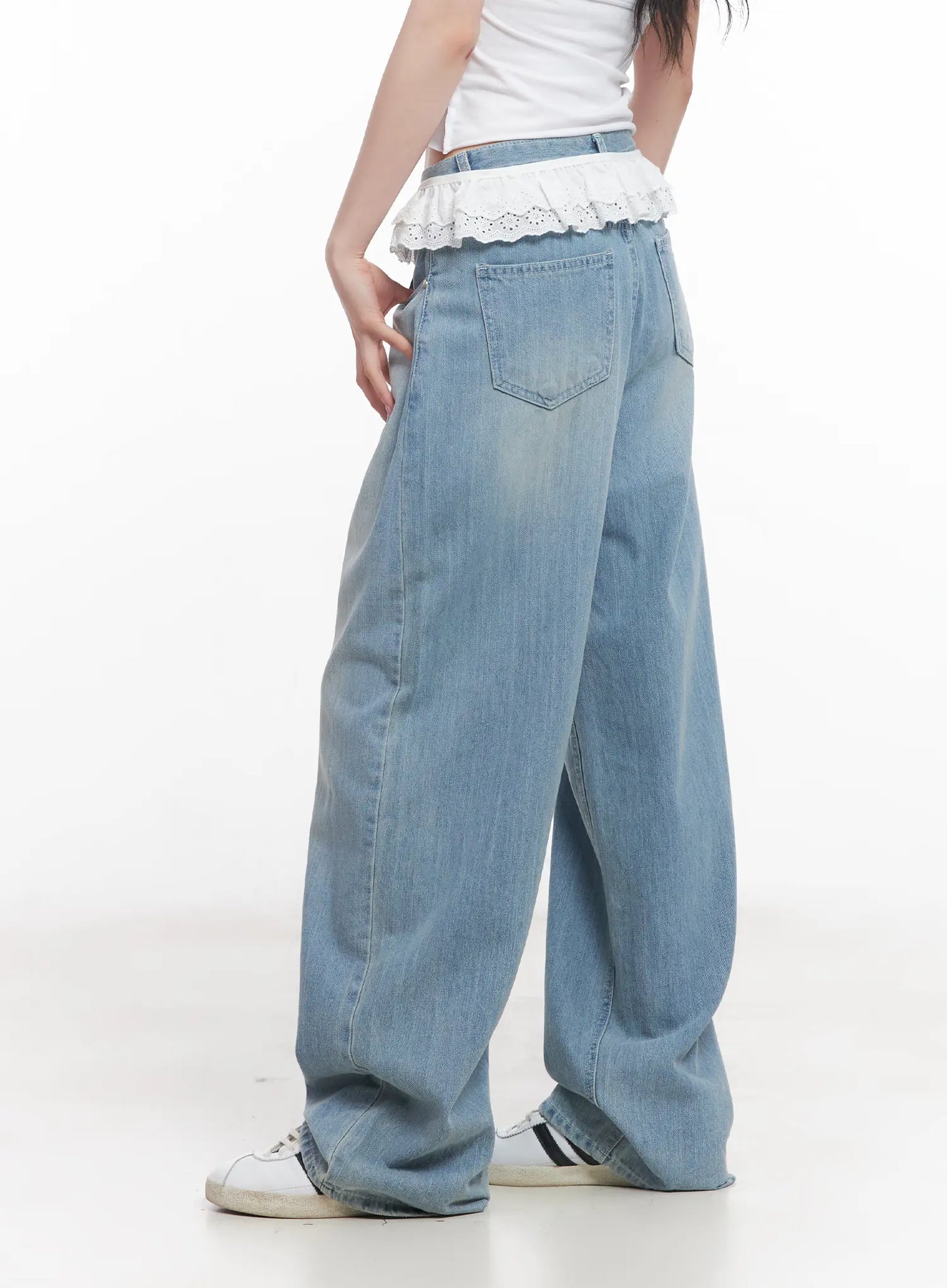 Lace-Trim Waist Belt CU511