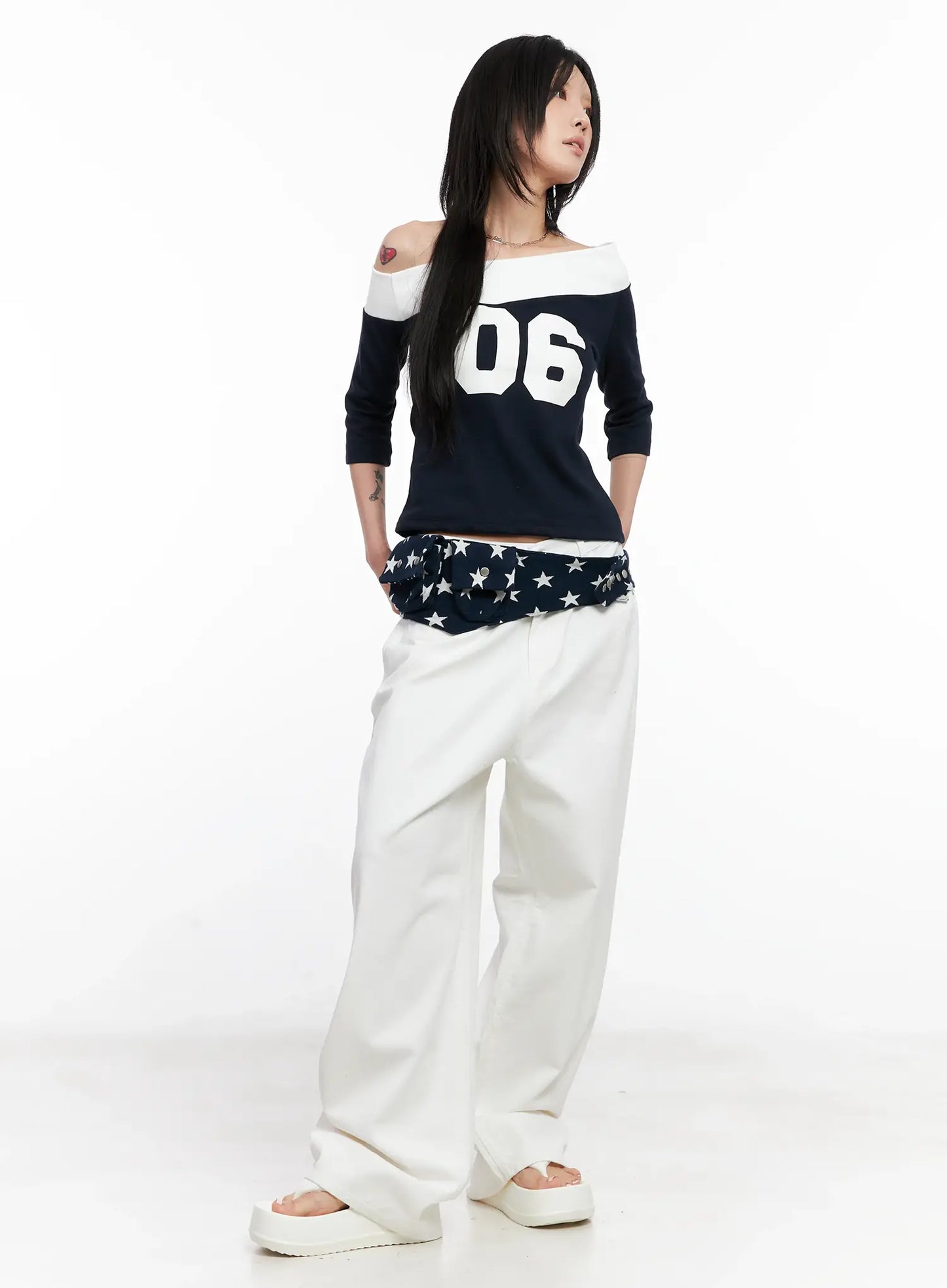 Star Print Belt Bag CL525