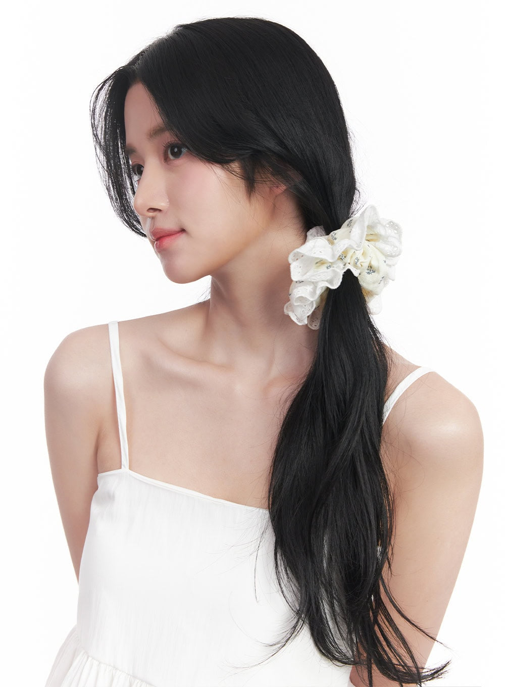 Lace Blossom Scrunchie Hair Tie CY526