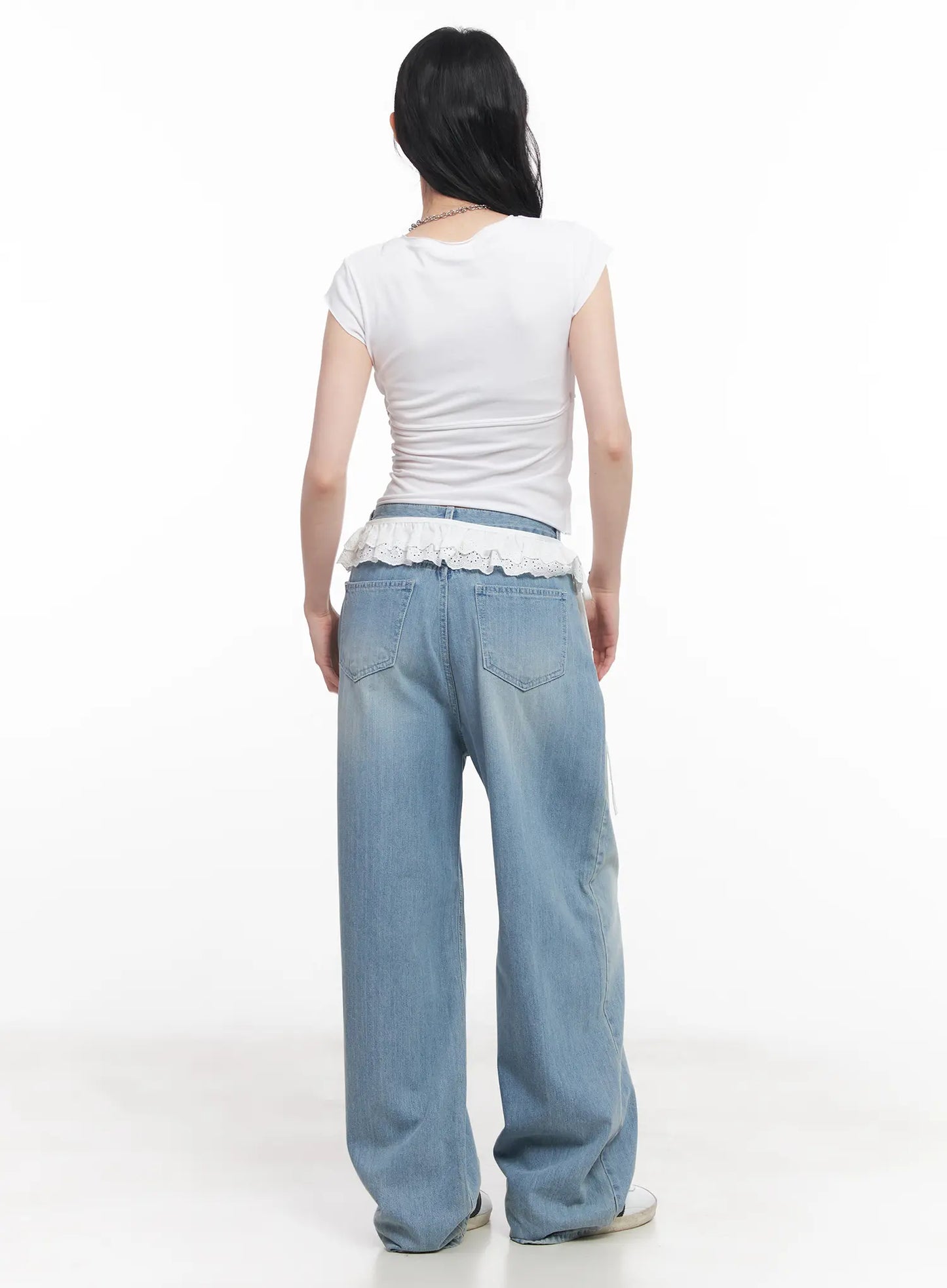 Lace-Trim Waist Belt CU511
