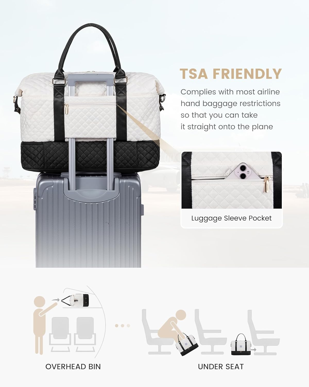 Lot de 3 sacs de voyage Aril