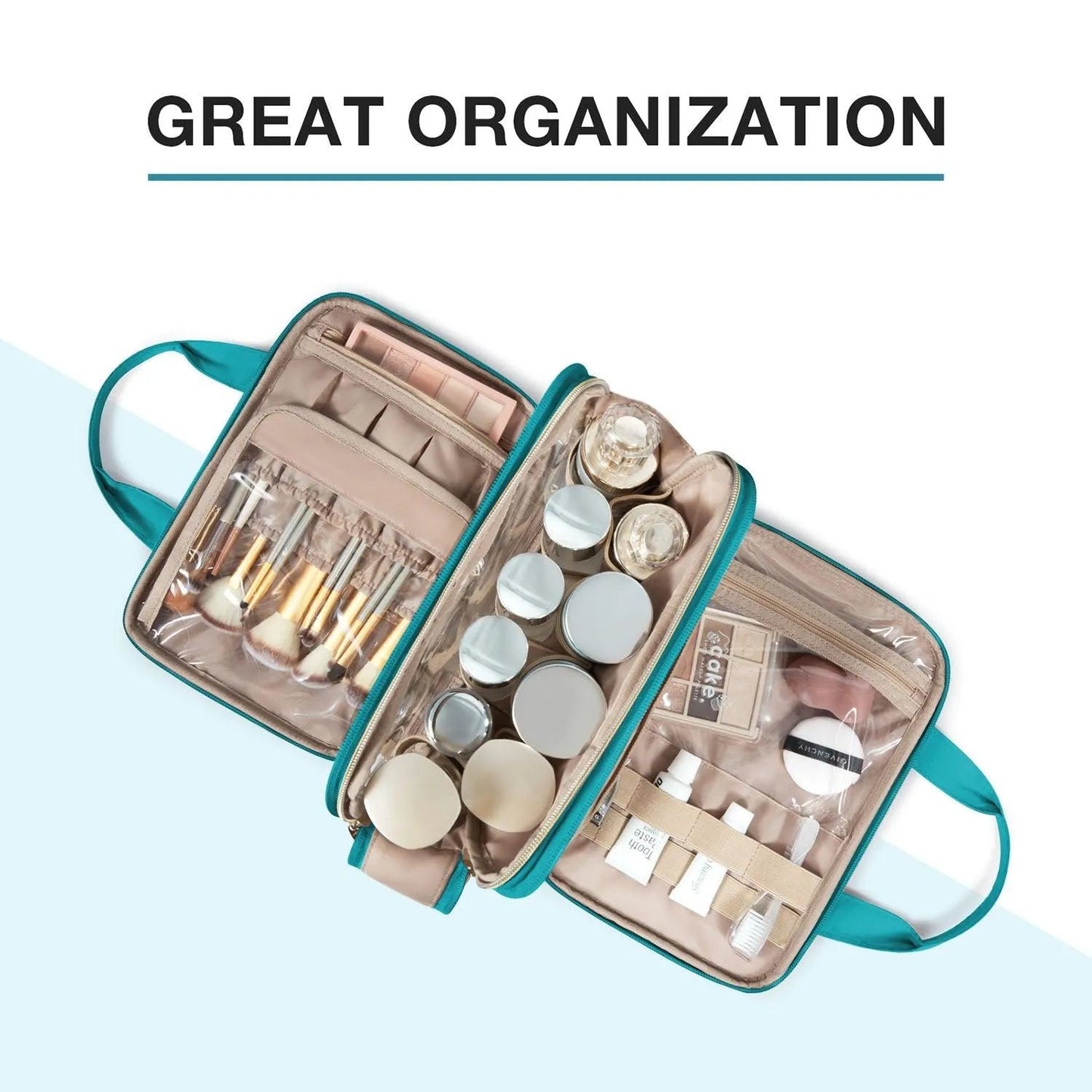 Trousse de maquillage de voyage résistante à l'eau