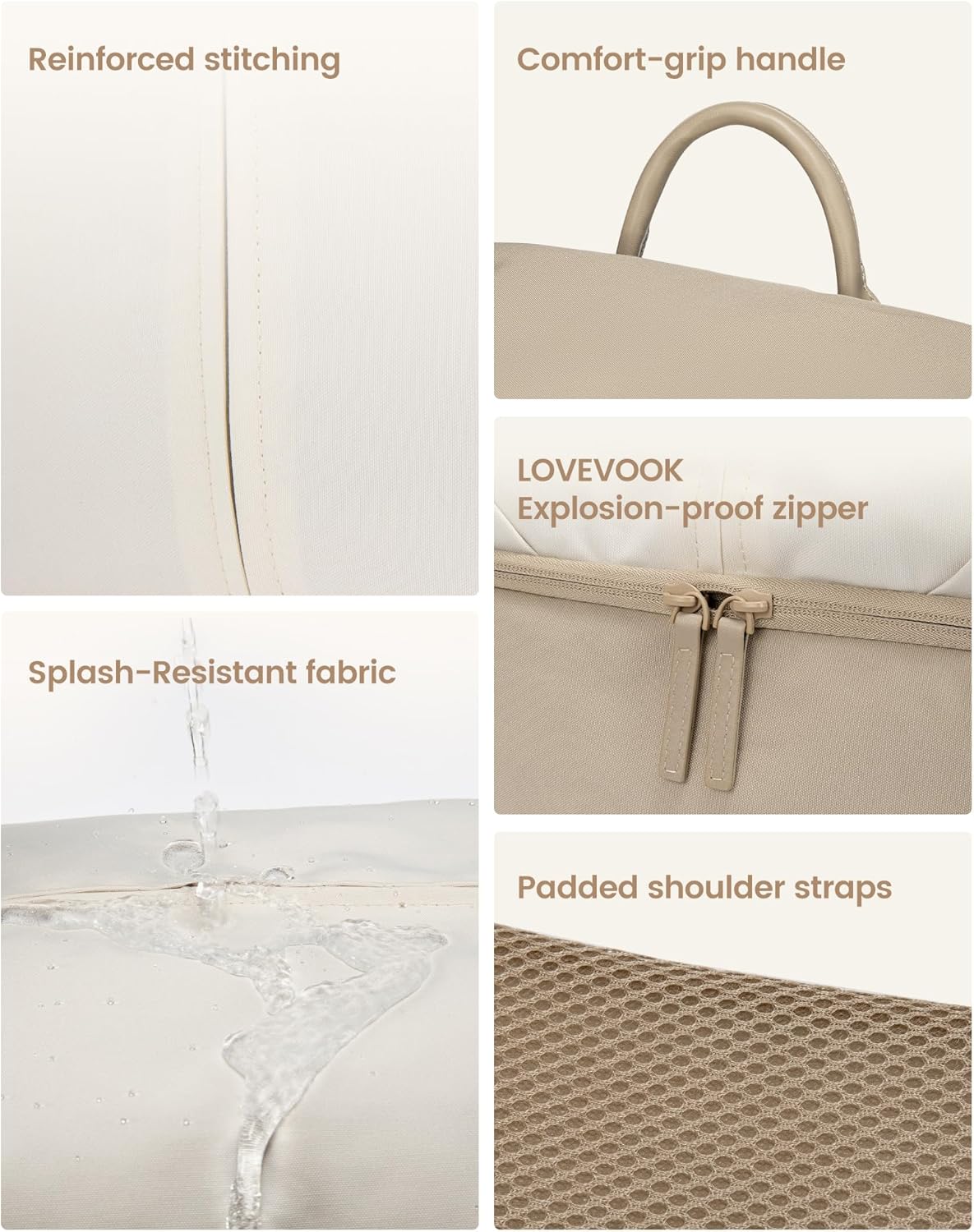 Sac à dos de voyage polyvalent et élégant, 45 L