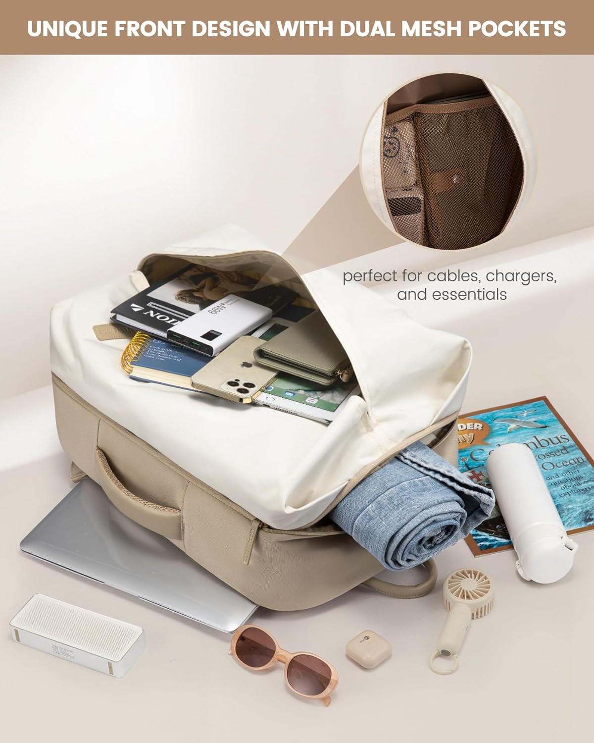 Sac à dos de voyage polyvalent et élégant, 45 L