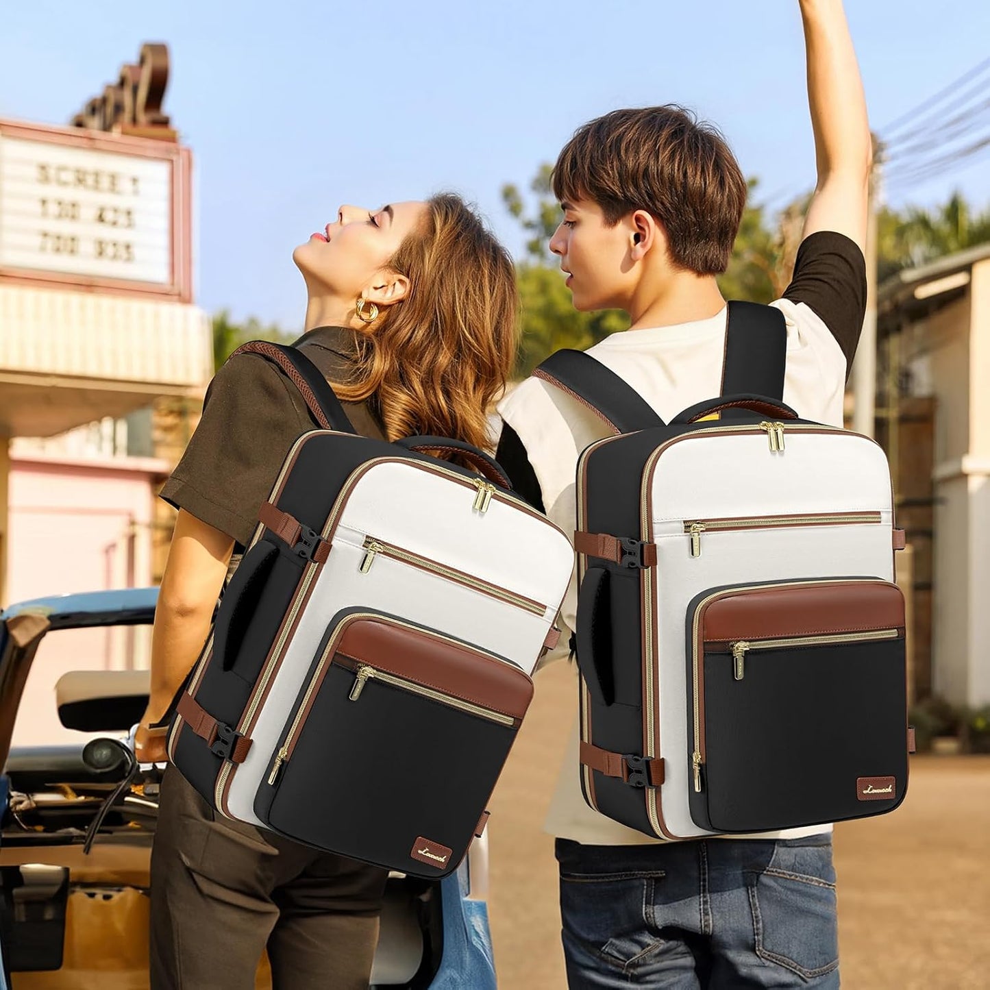 Sac à dos de voyage 4 pièces, 40 L et 50 L