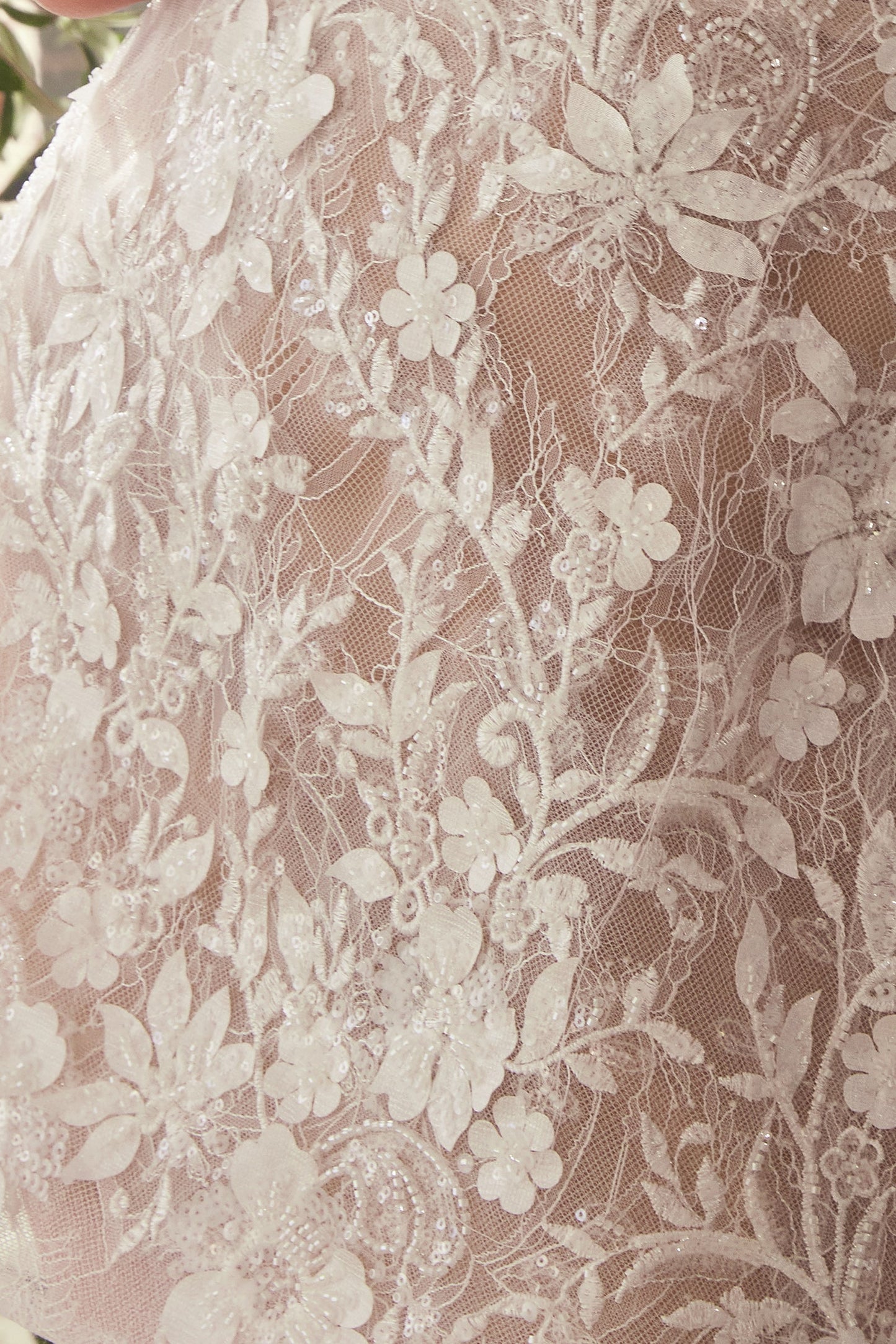 WL084 - ROBE DE MARIÉE COURTE MIDI EN DENTELLE SANS BUSTES - Andrea & Leo