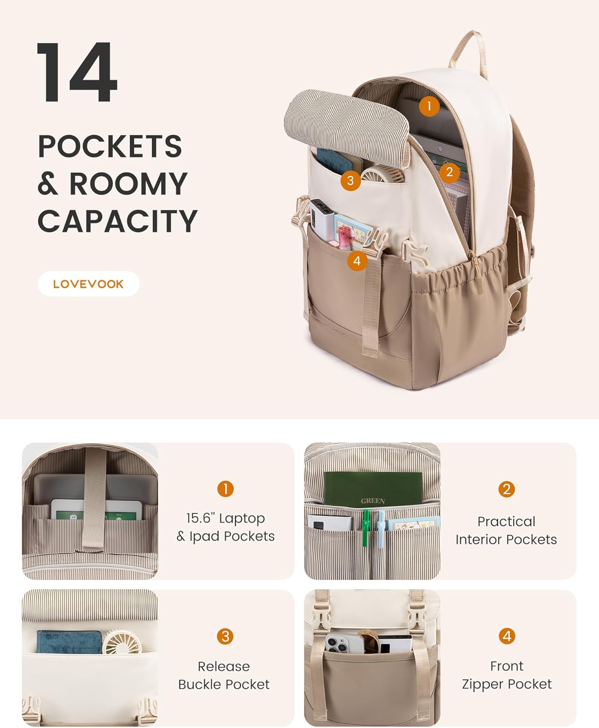 Lot de 2 sacs de voyage pour étudiants, 15,6 pouces, 5009
