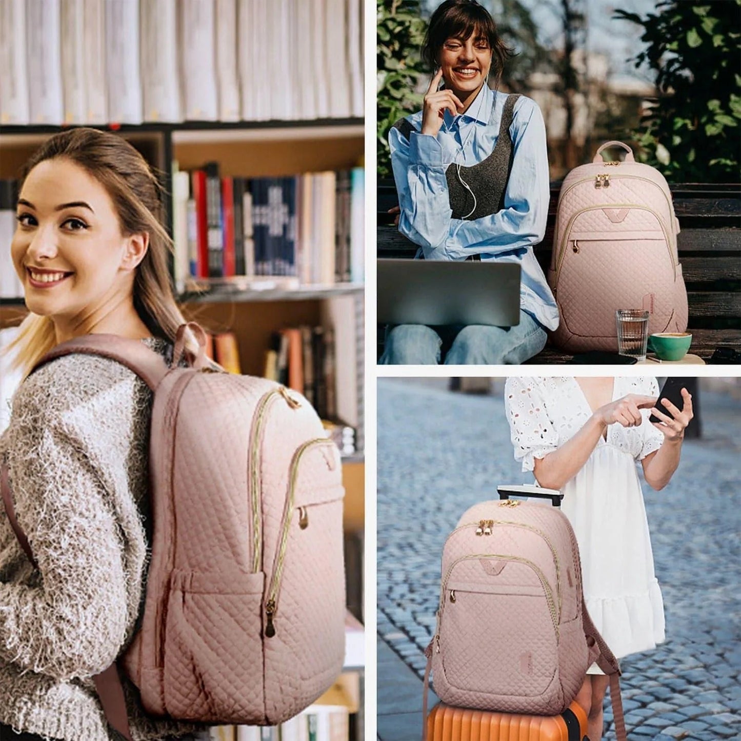 Sacs à dos pour ordinateur portable 15,6 pouces Bonchemin