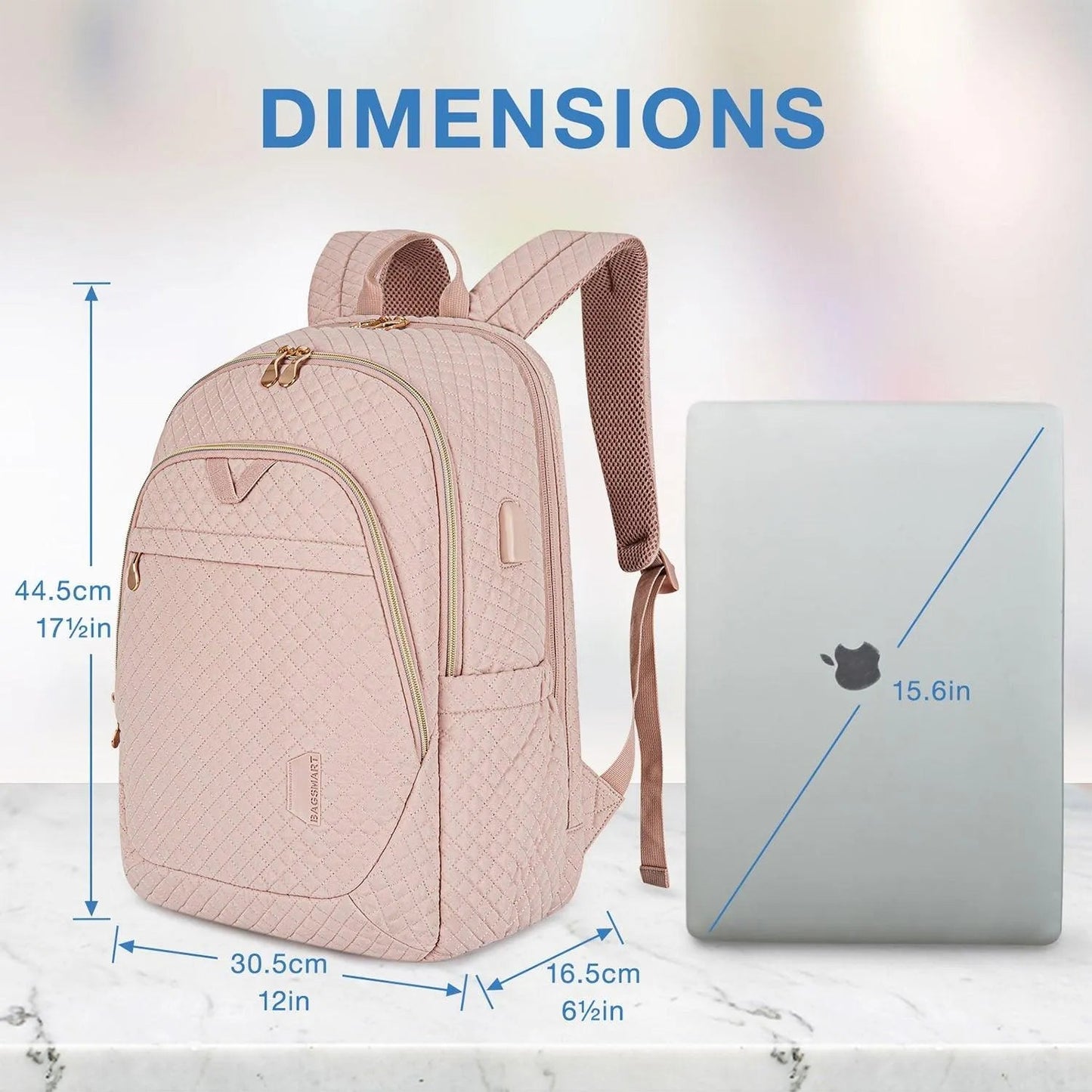 Sacs à dos pour ordinateur portable 15,6 pouces Bonchemin