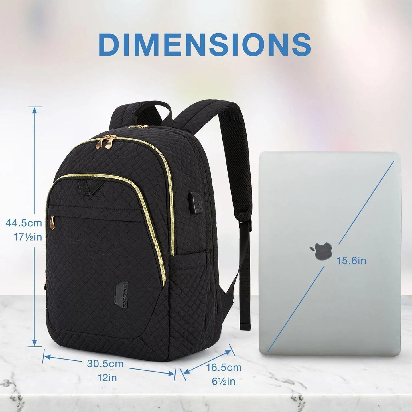 Sacs à dos pour ordinateur portable 15,6 pouces Bonchemin