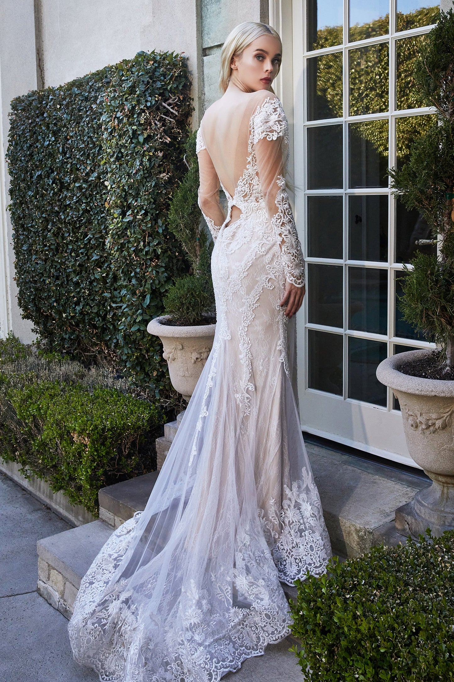 A1022 - ROBE SIRÈNE EN DENTELLE BOHÈME - Andrea & Leo