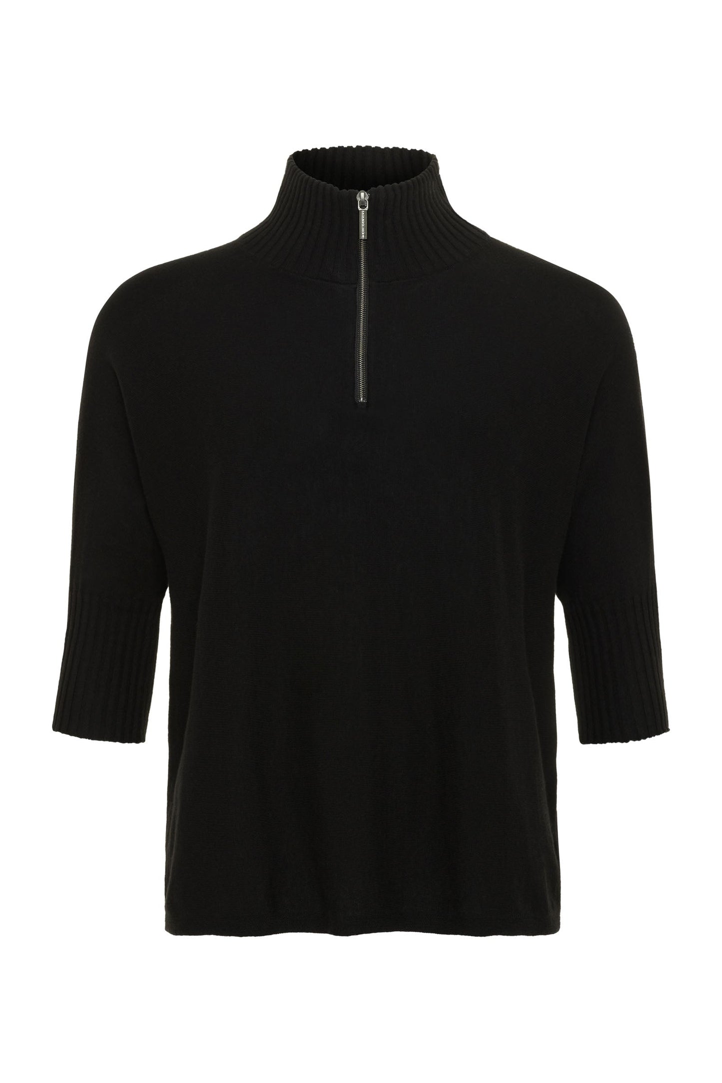 Lucely 1/4 Zip Elbowsleeve Mock Neck Sweater