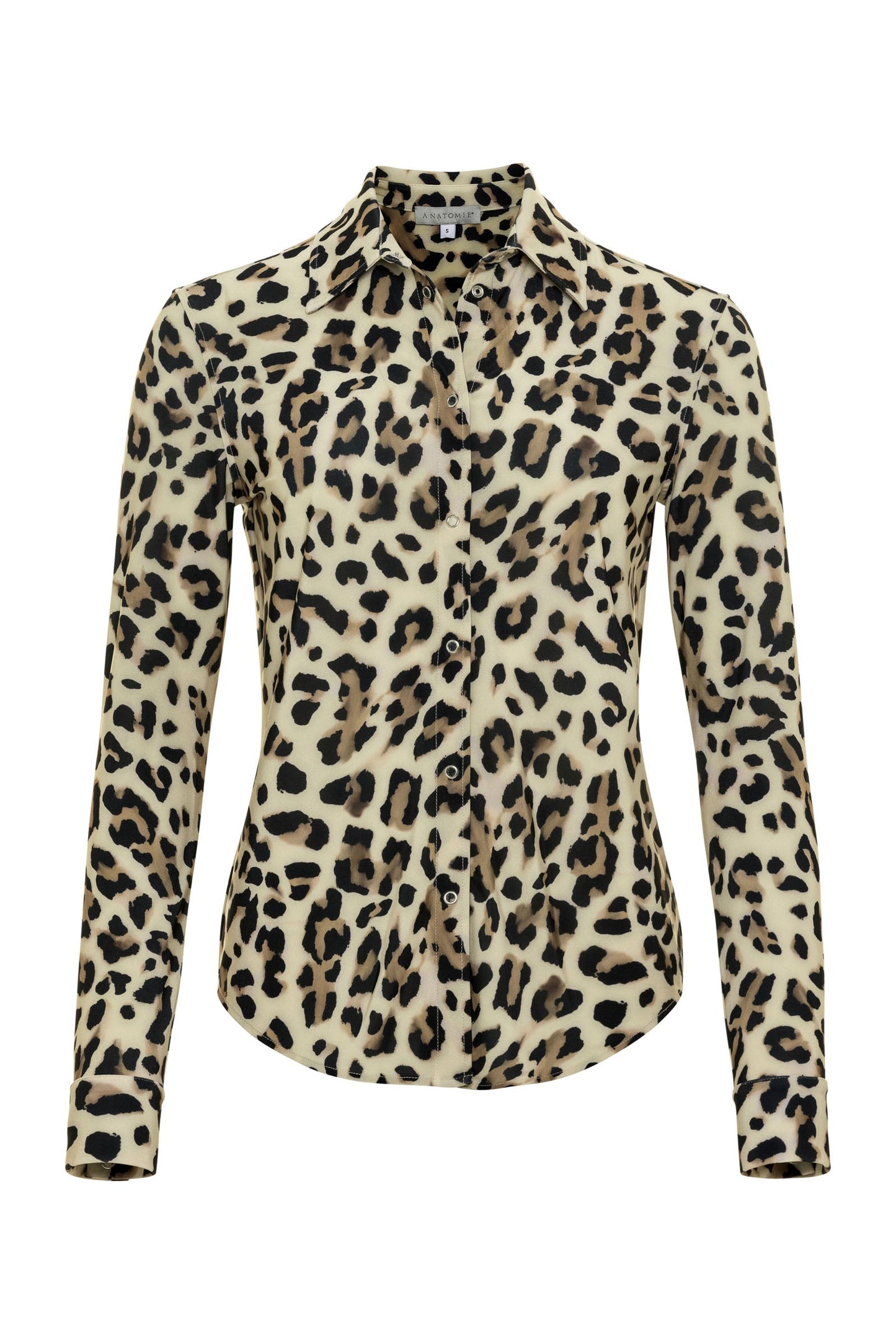 Printed Tania Long sleeve Snap Front Top