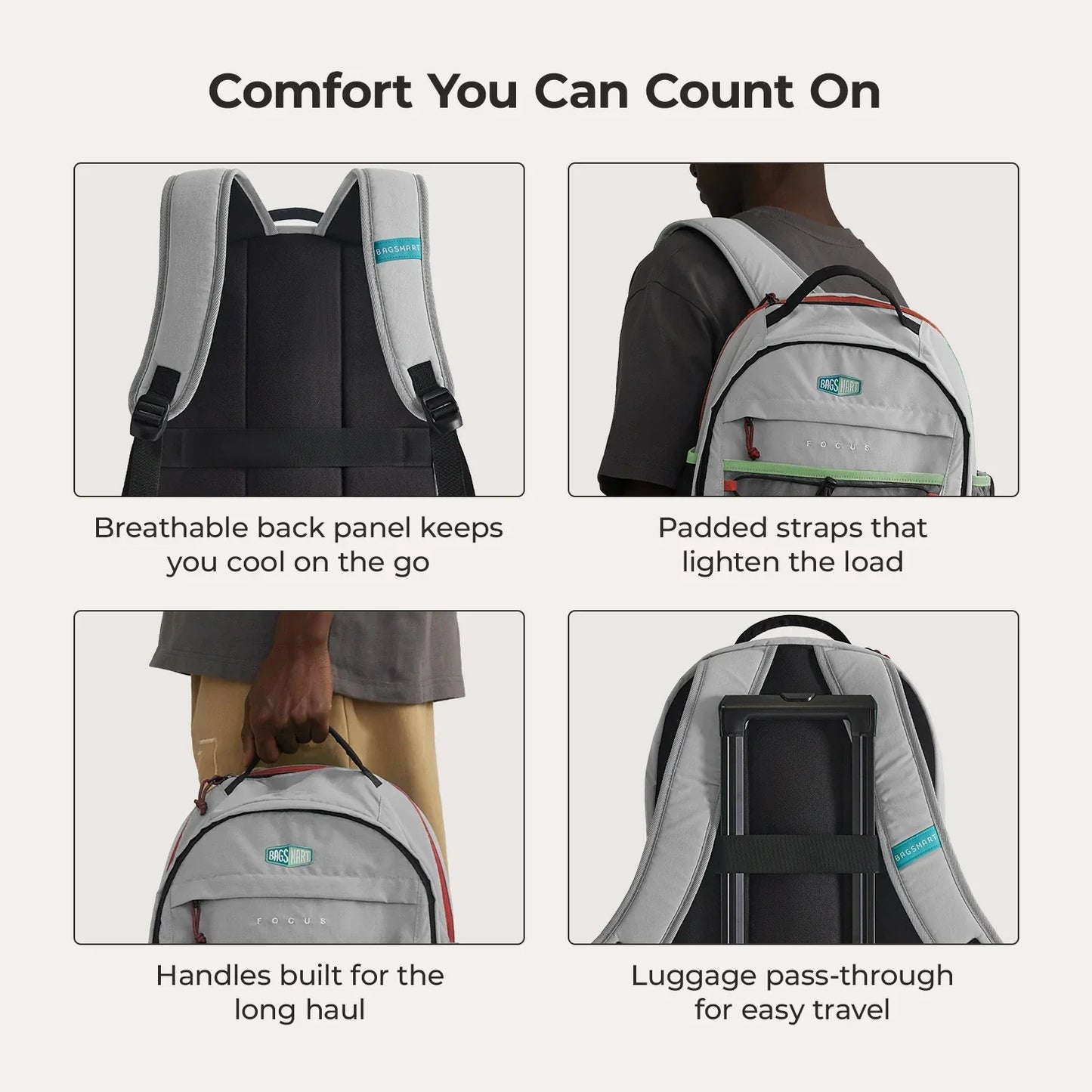 Sac à dos pour ordinateur portable Focus 15,6 pouces