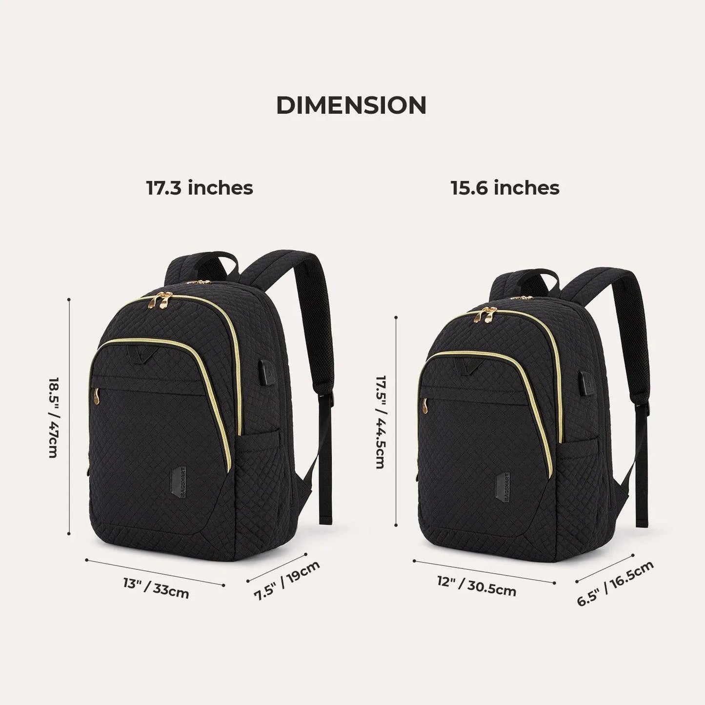 Sacs à dos pour ordinateur portable 15,6 pouces Bonchemin