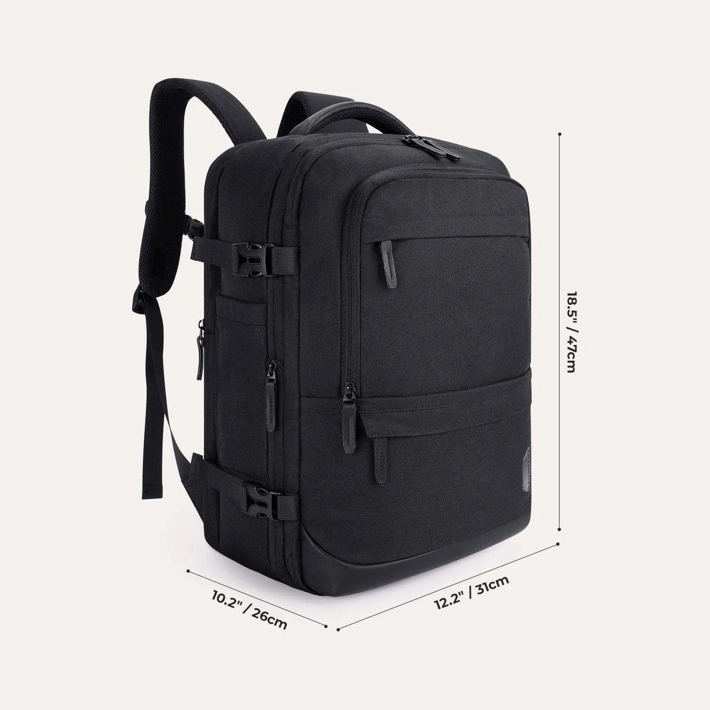 Sac à dos de voyage extensible Falco 40 L, approuvé par les compagnies aériennes
