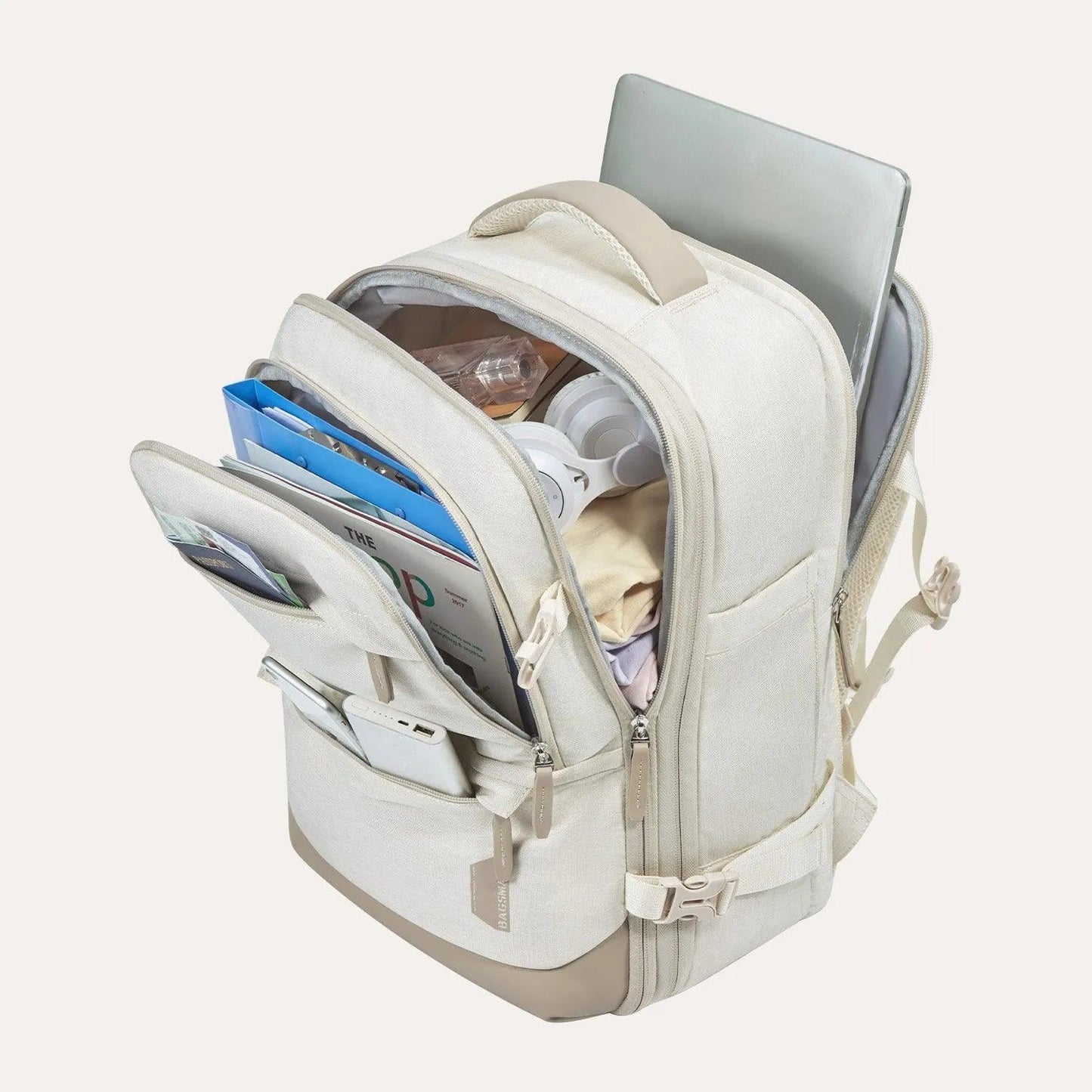 Sac à dos de voyage extensible Falco 40 L, approuvé par les compagnies aériennes
