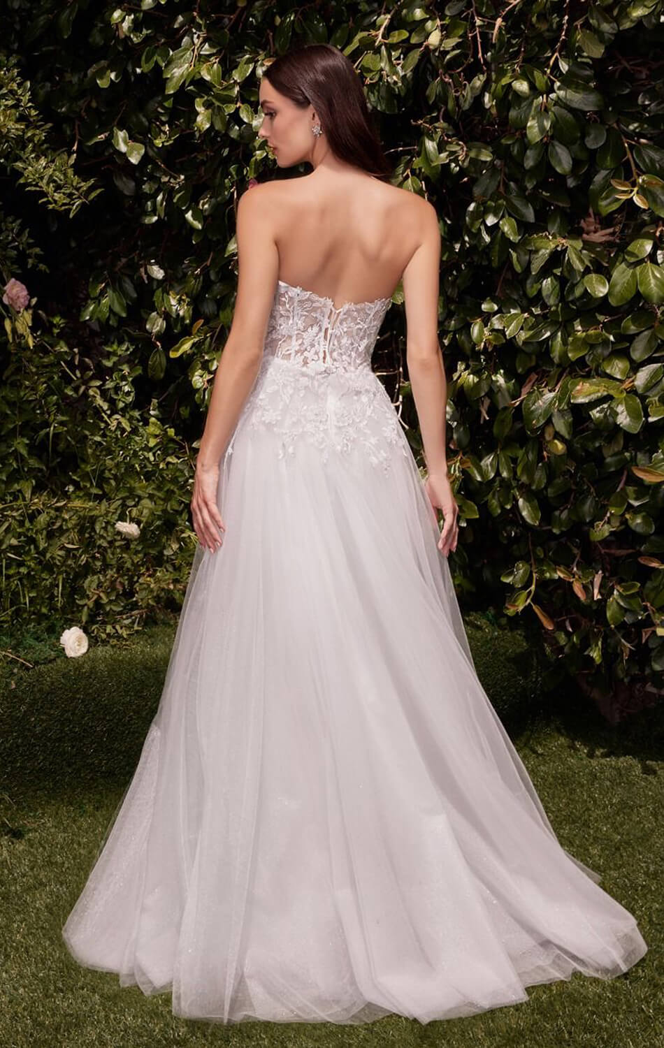 ROBE ELLEN - BLANC CASSÉ - ROBE SANS BUSTES EN DENTELLE ET TULLE