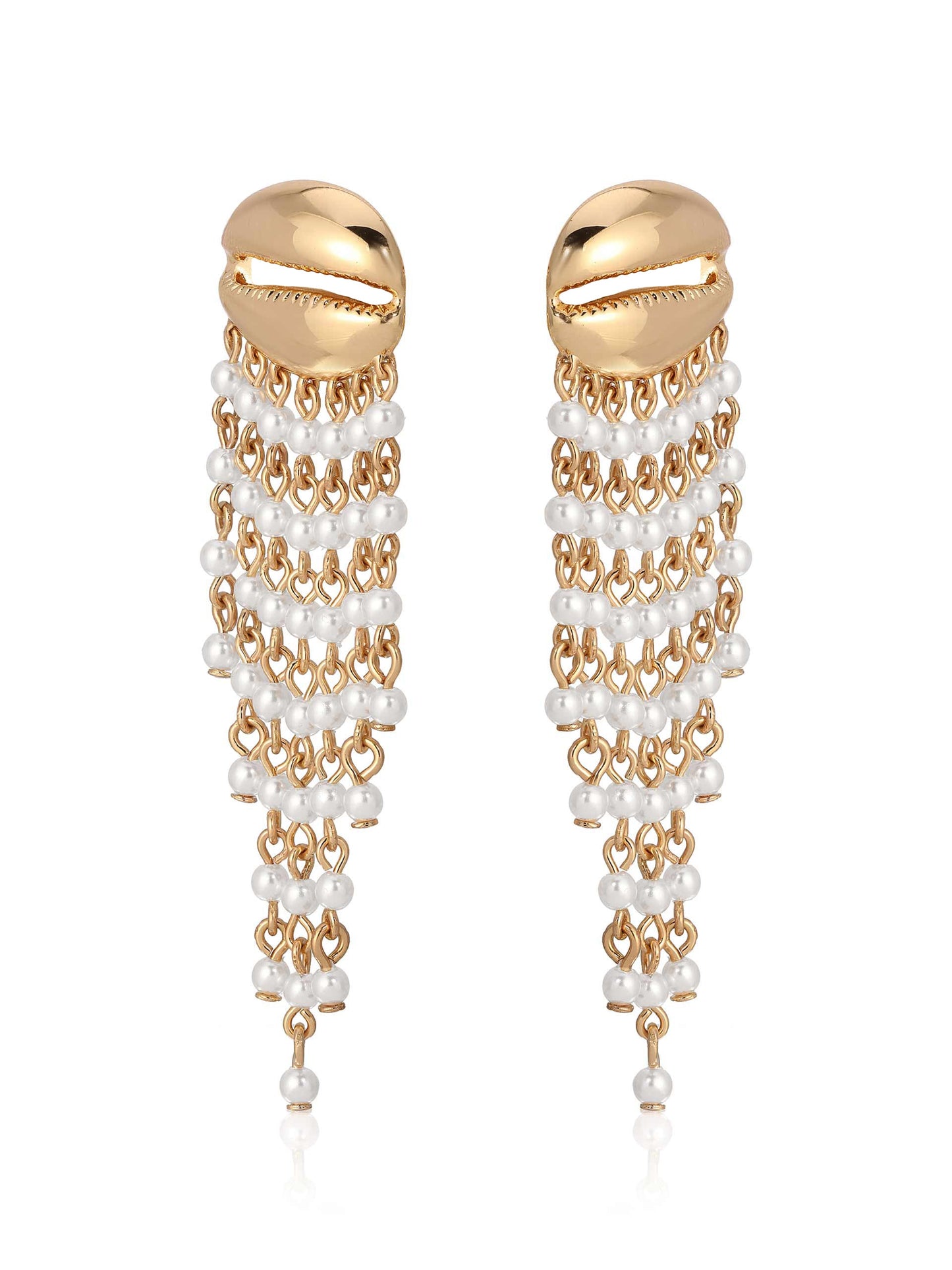 Mykonos Shell Dangle Earrings