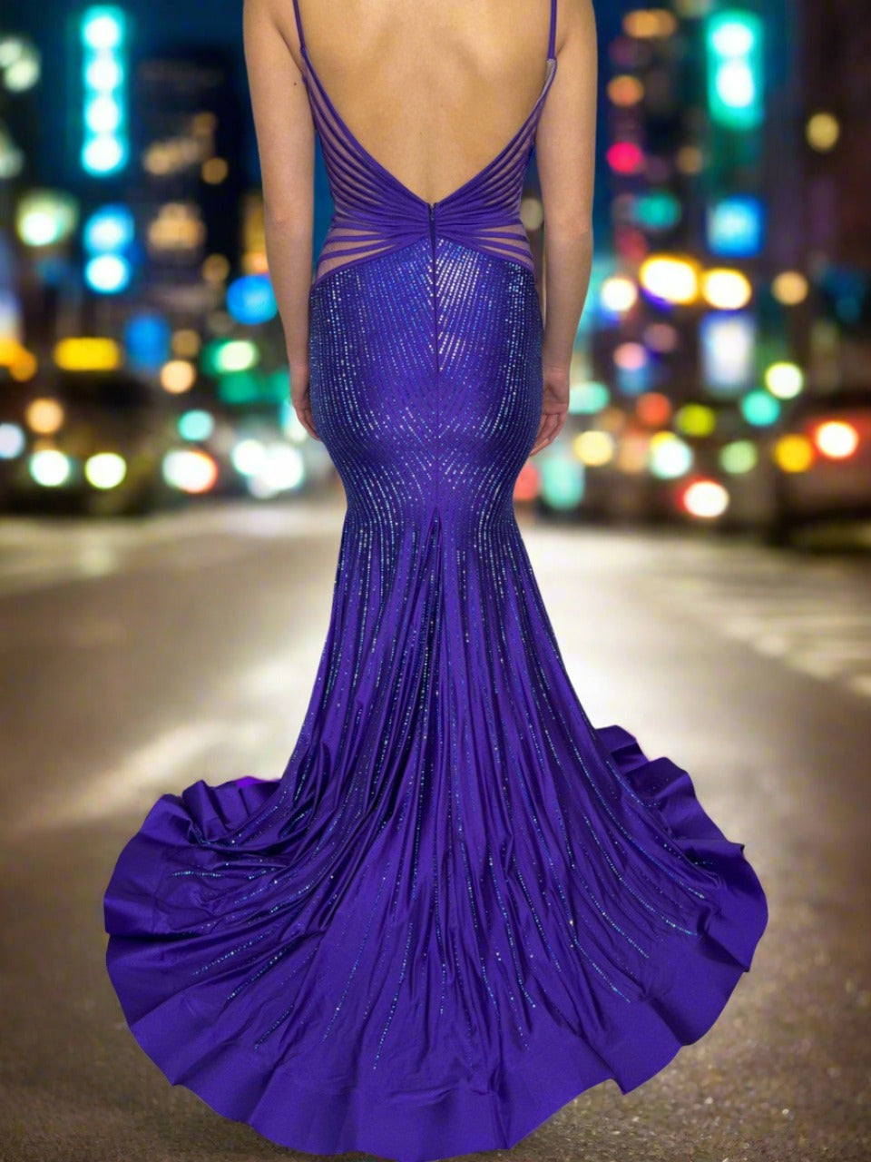 Size 2, EW34002 - Ellie Wilde - Purple - FINAL SALE