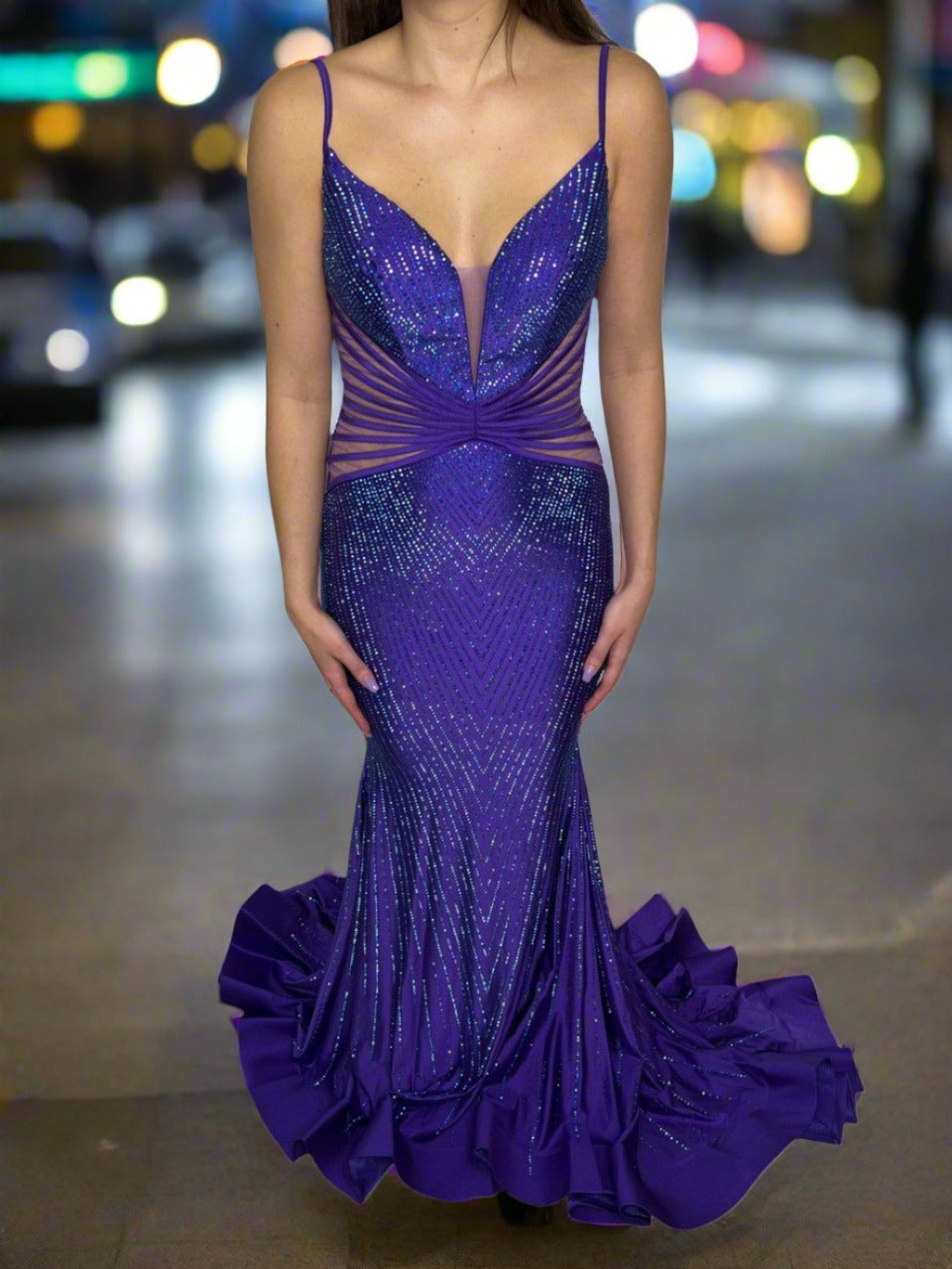 Size 2, EW34002 - Ellie Wilde - Purple - FINAL SALE