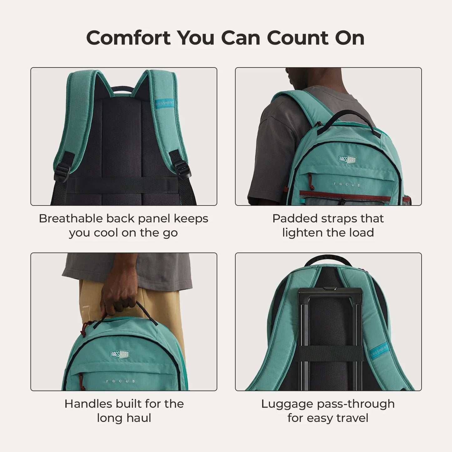 Sac à dos pour ordinateur portable Focus 15,6 pouces