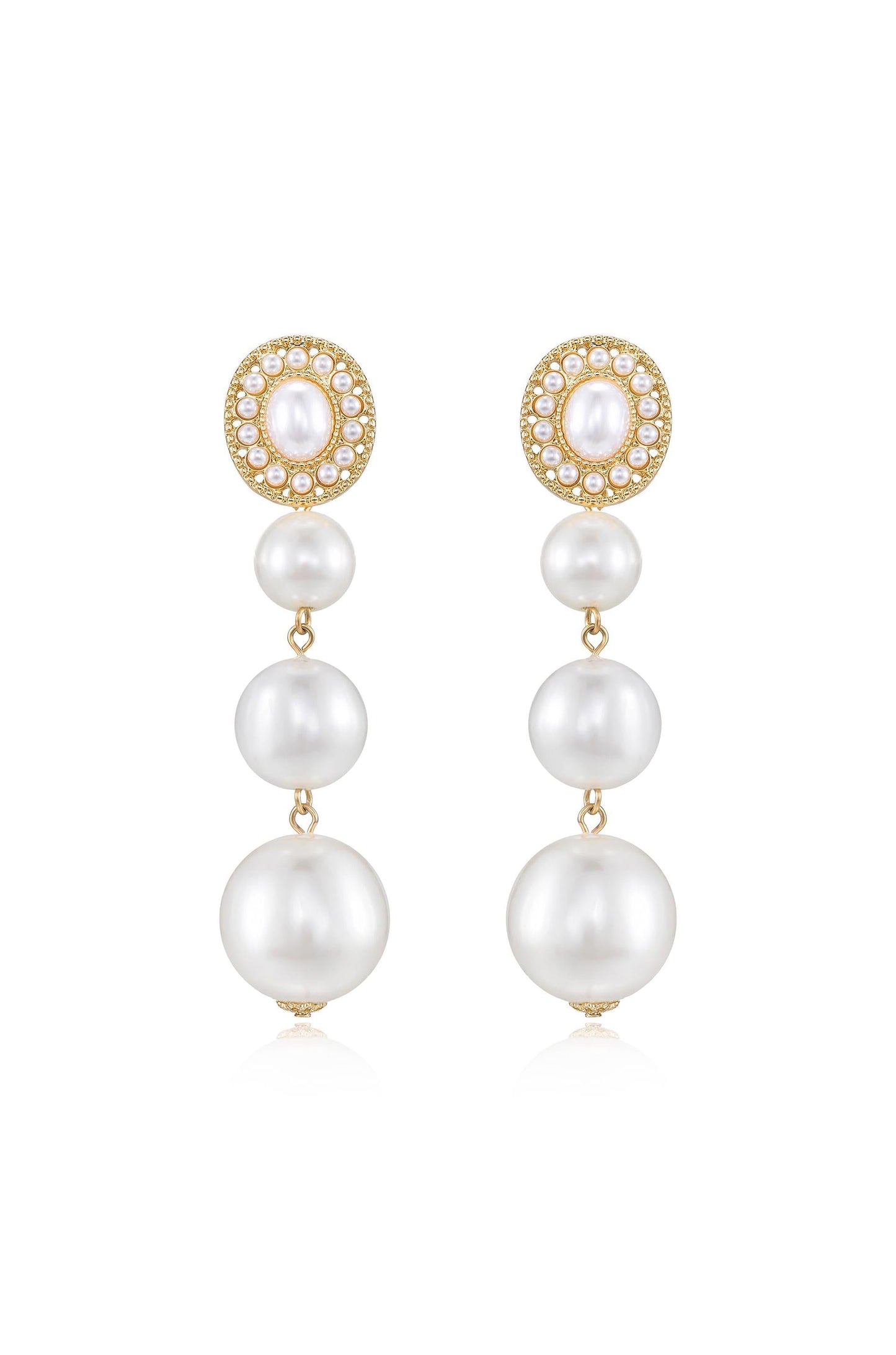 Graduating Pearl Dangle Earrings