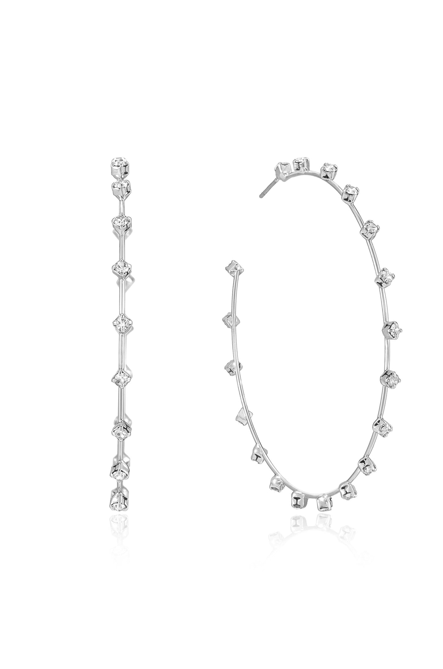 Einfache Spark Crystal Creolen