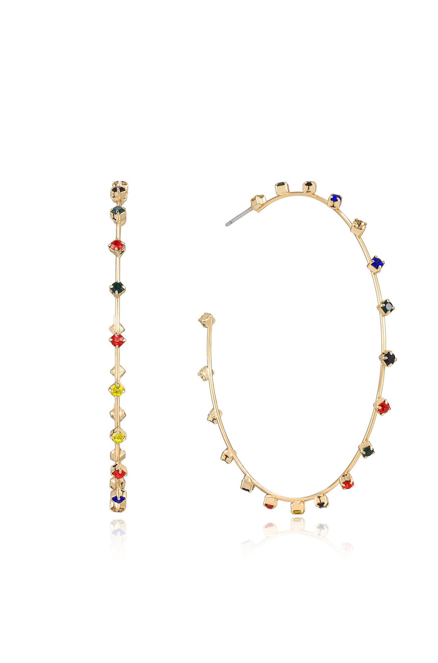Einfache Spark Crystal Creolen