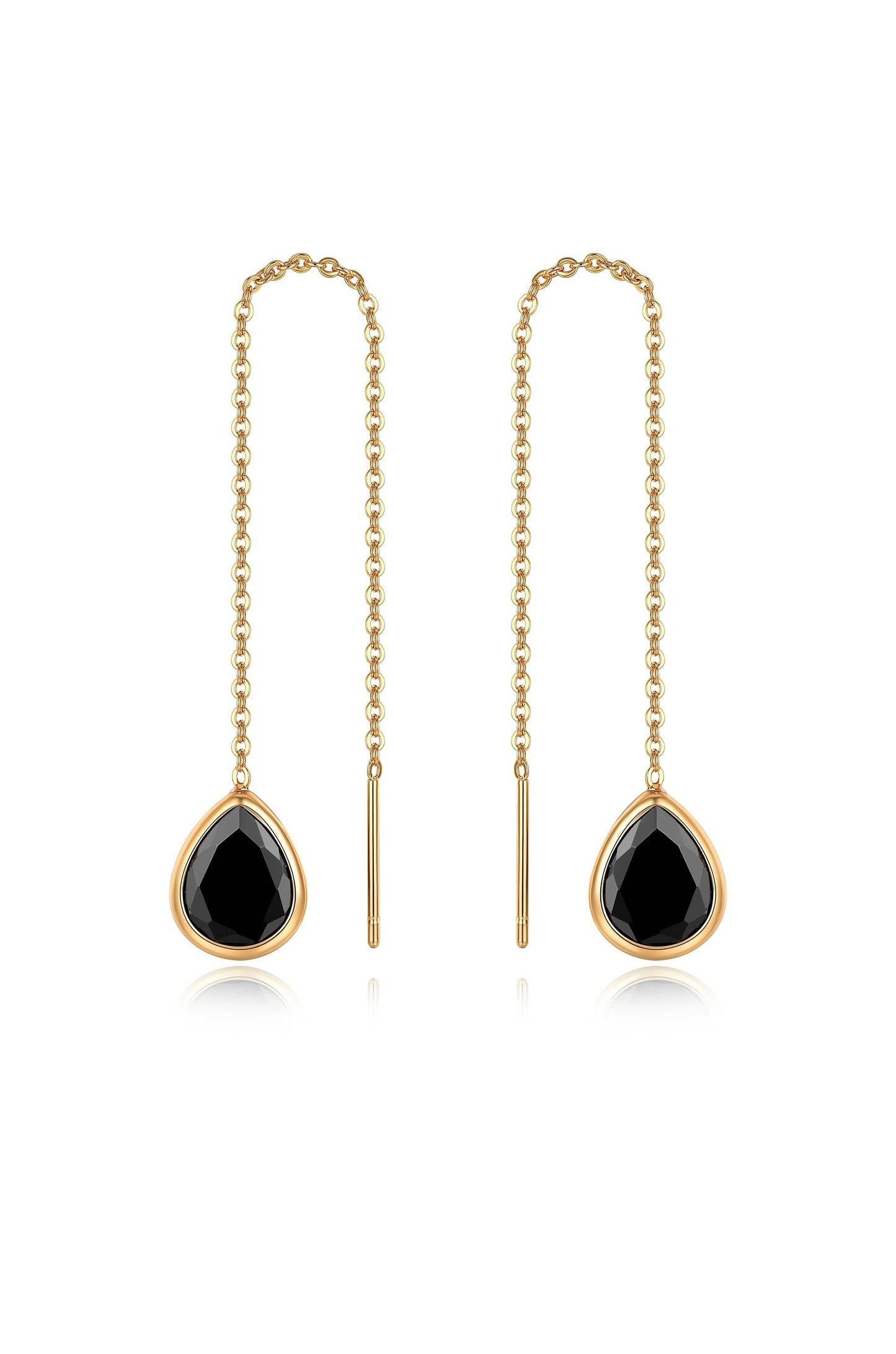 Barely There Chain and Crystal Dangle Earrings