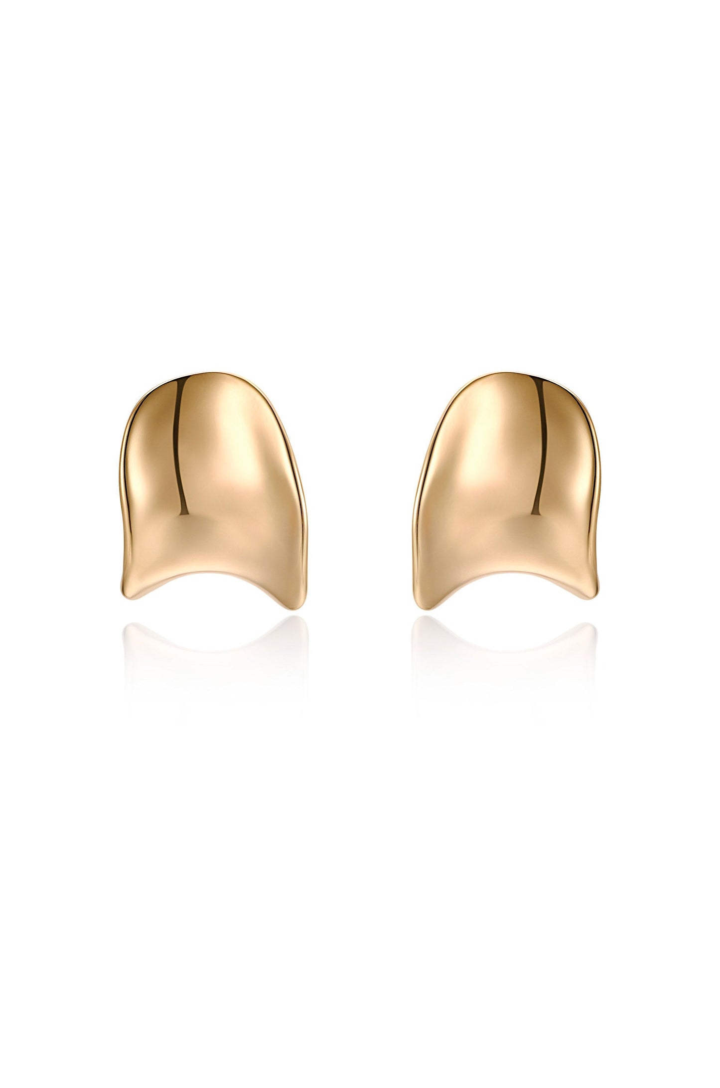 Curved Stud Earrings