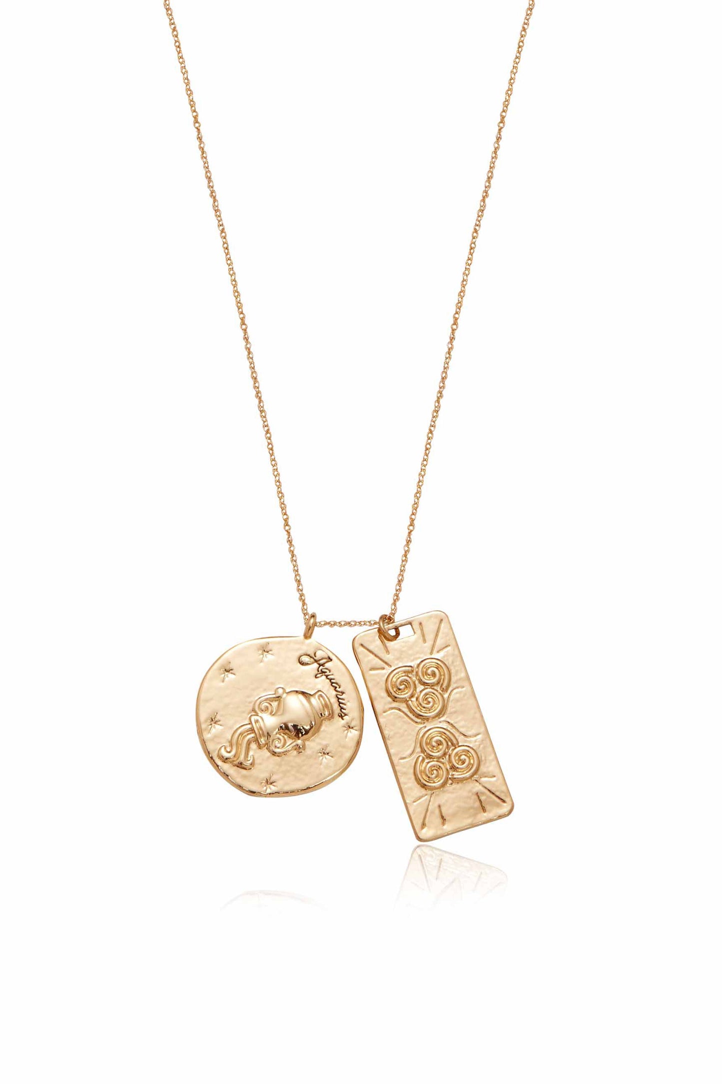 Collier double médaillon du zodiaque