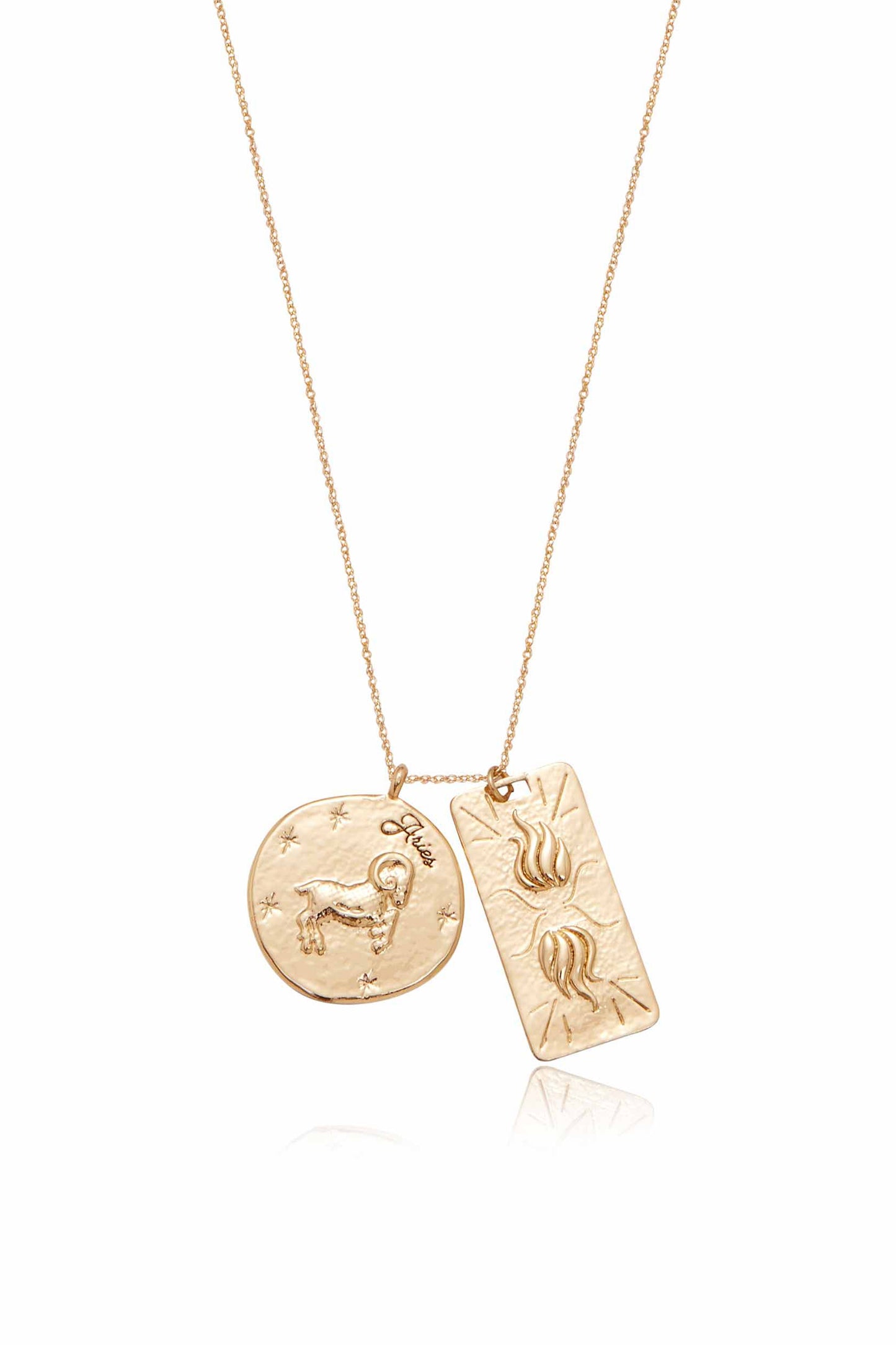 Collier double médaillon du zodiaque