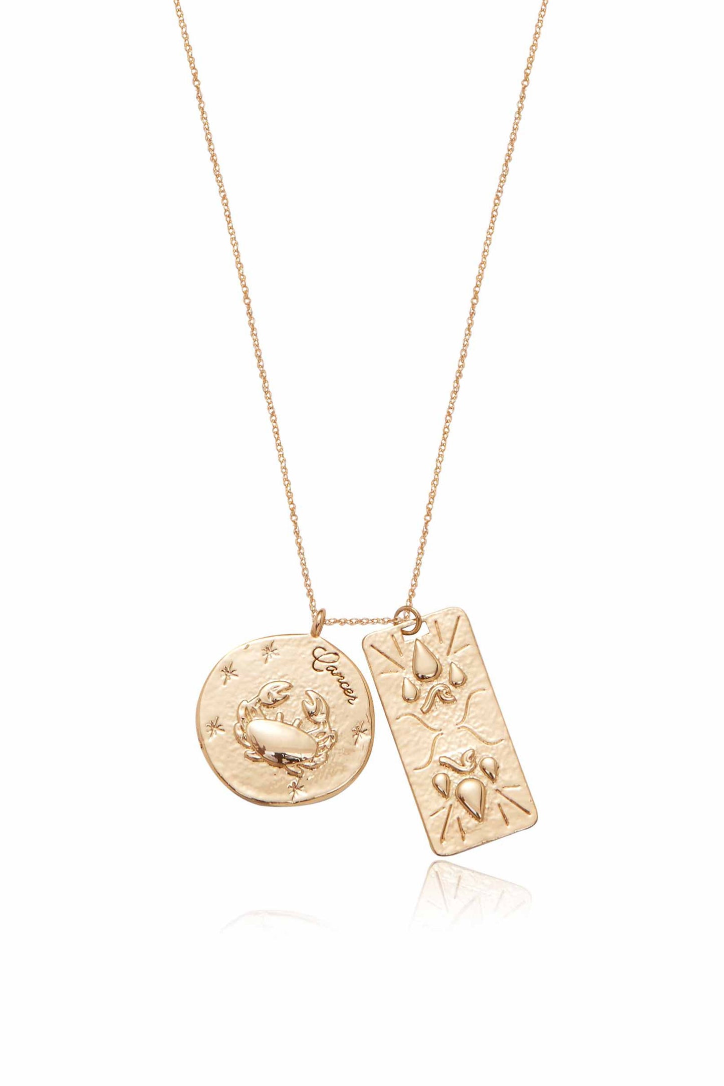 Collier double médaillon du zodiaque
