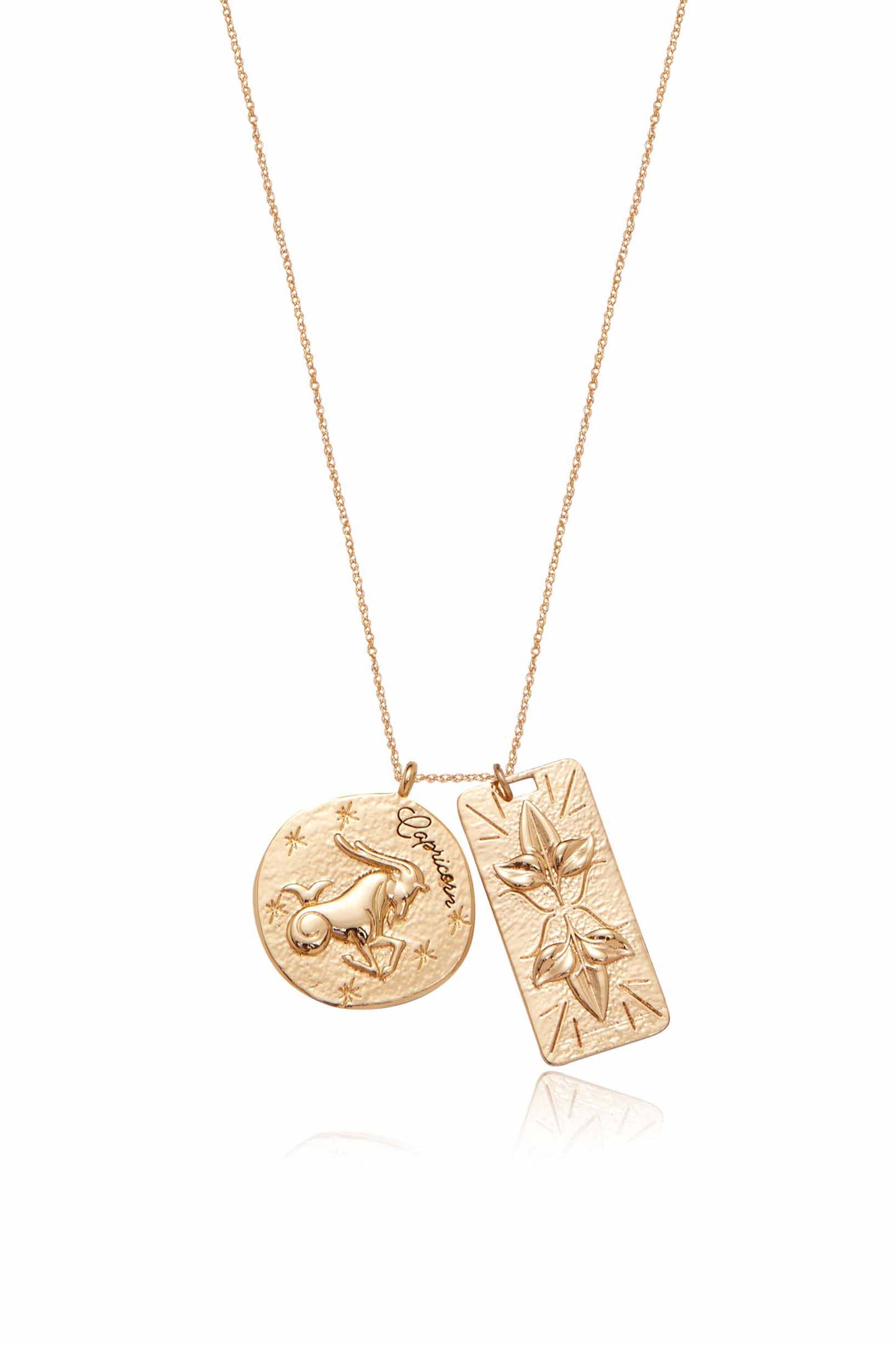 Collier double médaillon du zodiaque