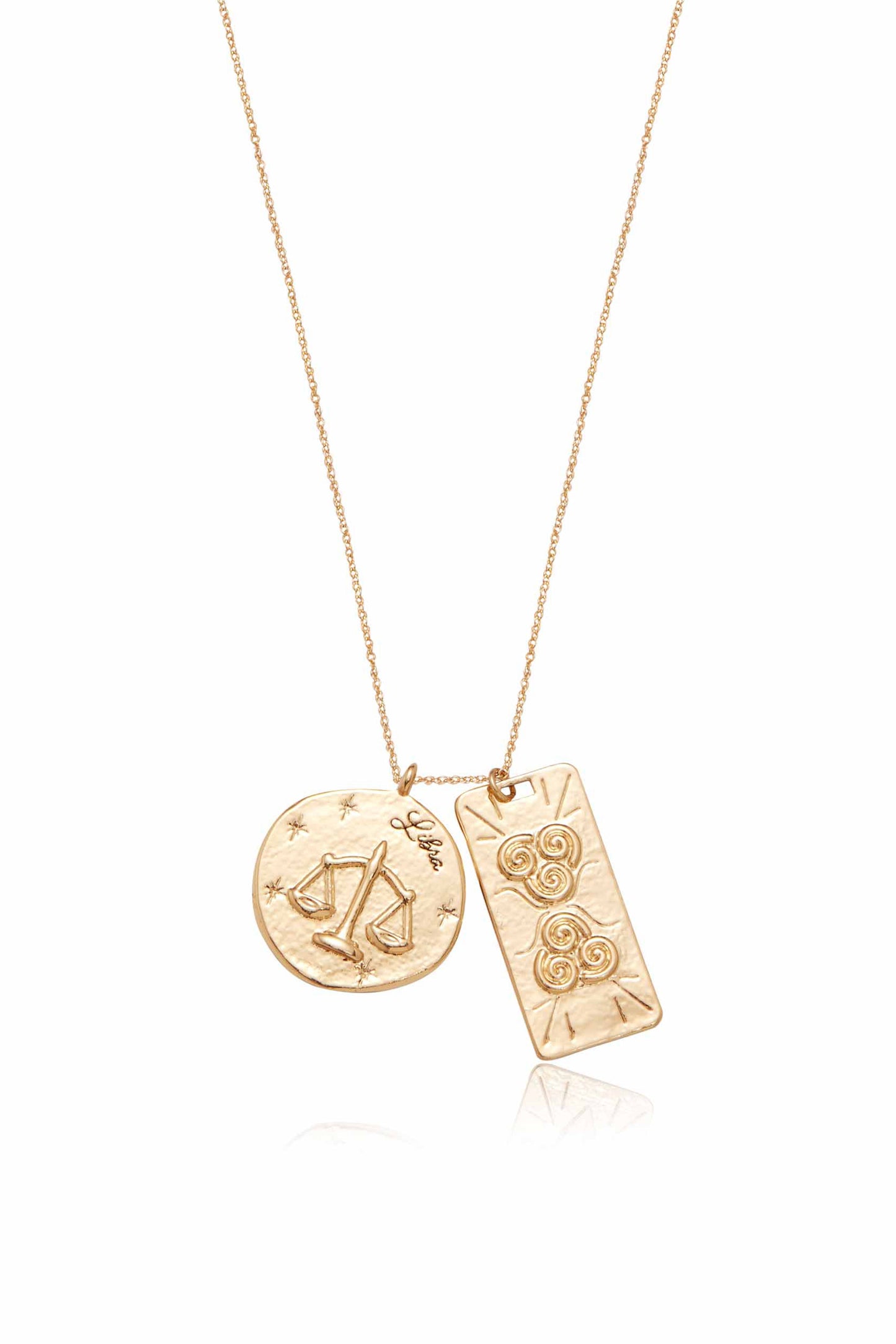 Collier double médaillon du zodiaque