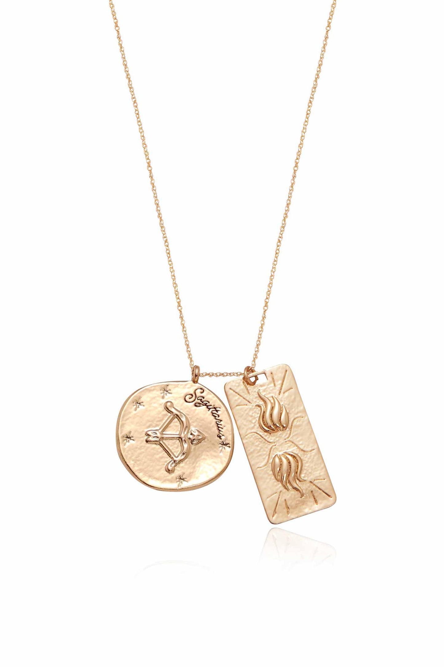 Collier double médaillon du zodiaque