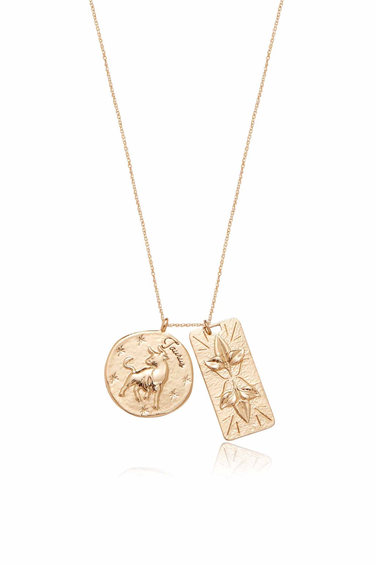 Collier double médaillon du zodiaque