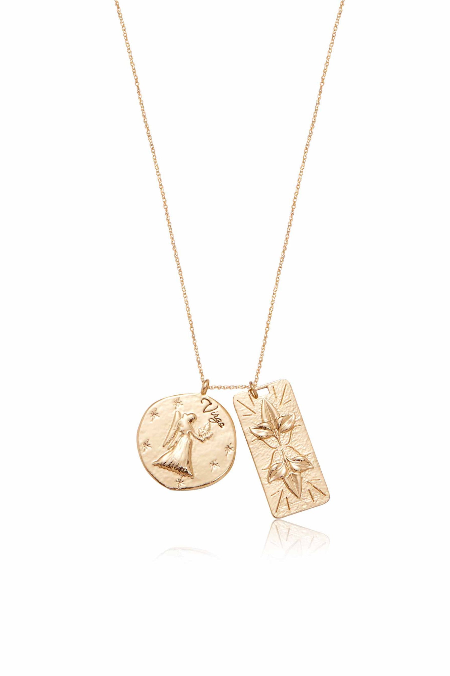 Collier double médaillon du zodiaque