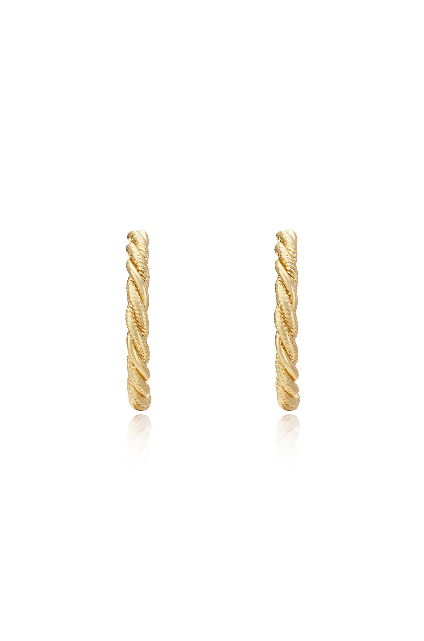 Spun Strands Hoop Earrings