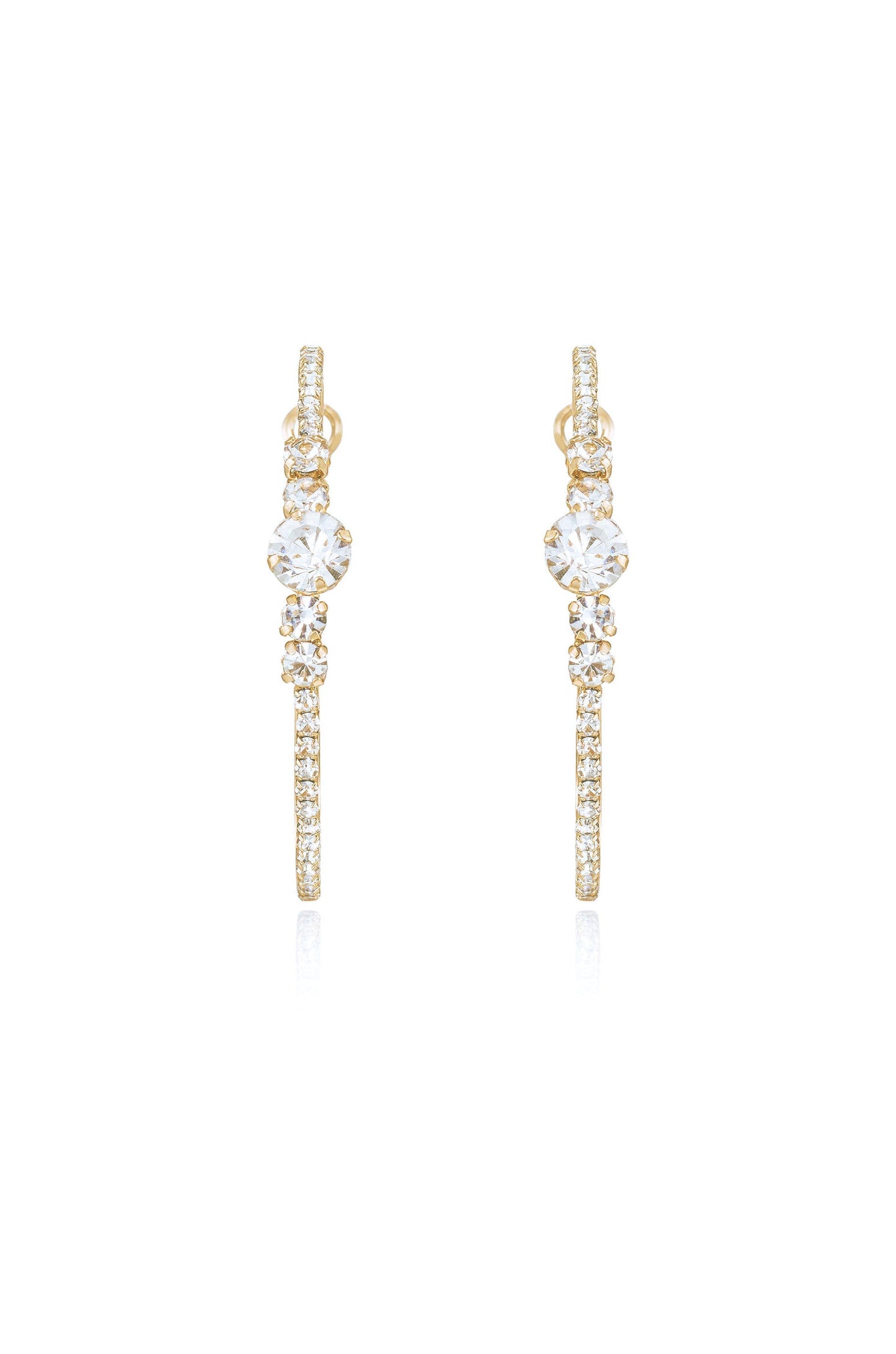 Hollywood Forever Crystal Hoop Earrings