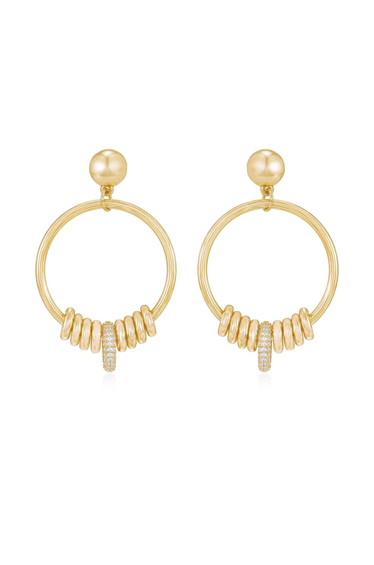 Multi-Ring Slider Earrings