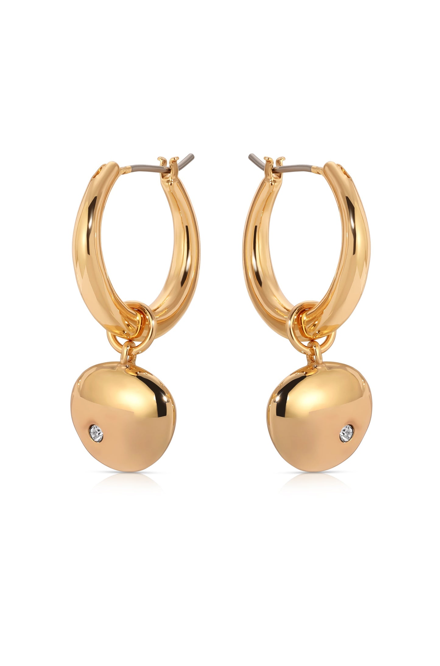 Polished Pebble Huggie Hoop Earrings