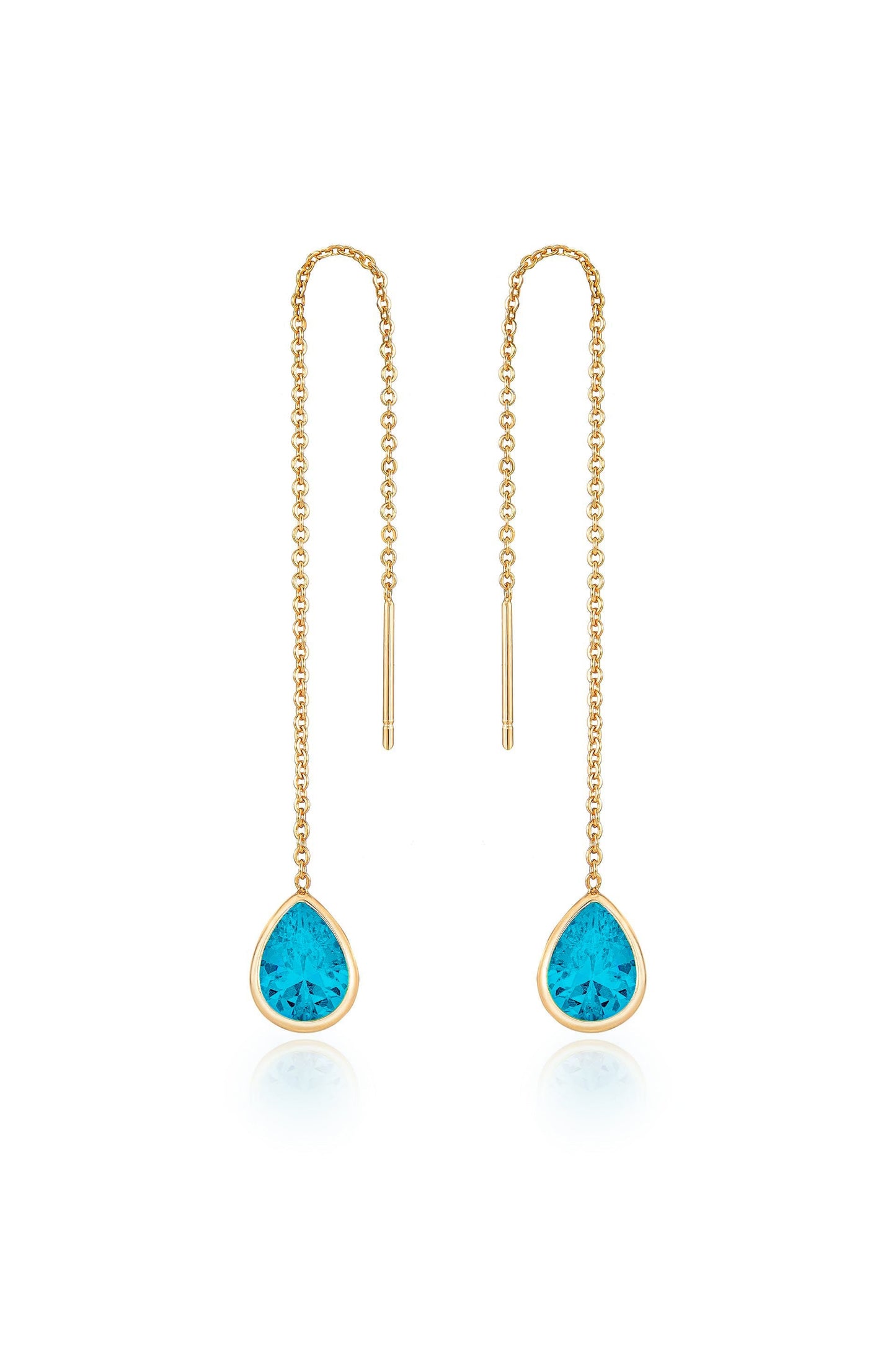 Barely There Chain and Crystal Dangle Earrings